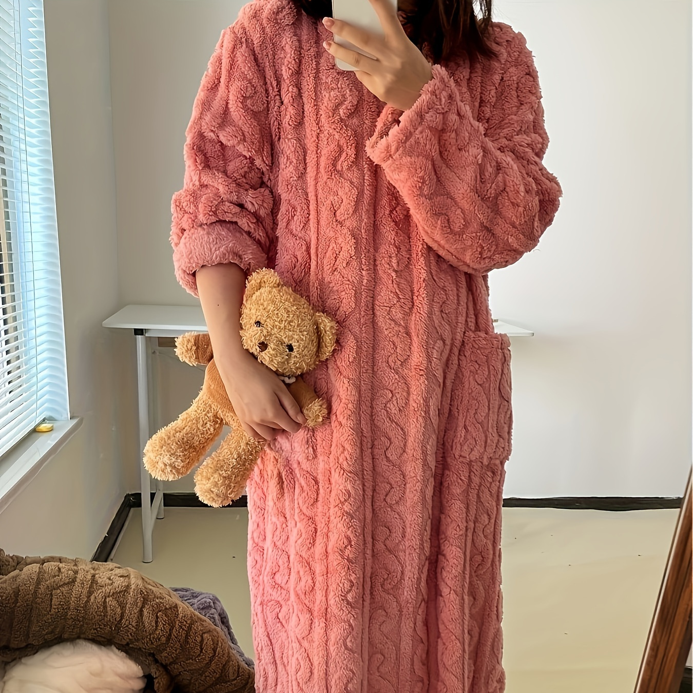 

Spring And Autumn Style Plus Thickened Nightgown For Women Autumn And Winter Clothes Cute Brocade Novelty Pajama Skirt Bathrobe Warm Nightgown Nightgown