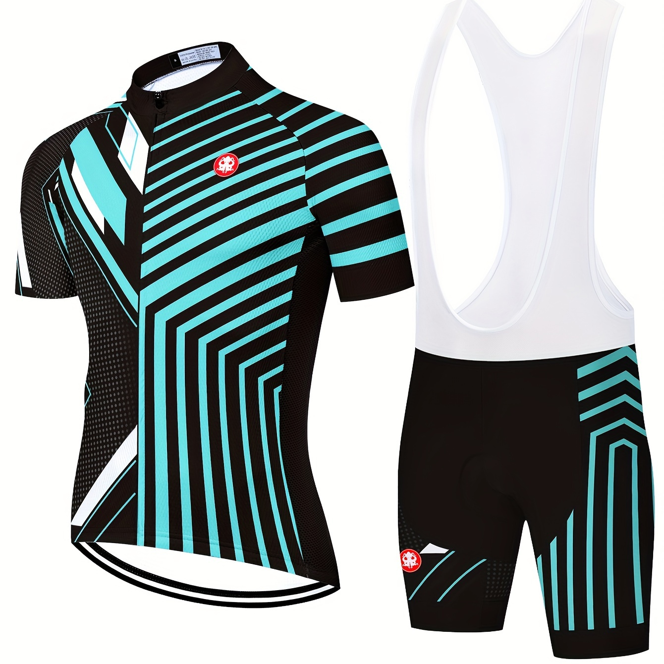 

Men's Cycling Jersey Mtb Mountain Bike Shorts Sleeve Shirt + Suspender Cycling Bib Bicycle Shorts For Biking & Riding Sports