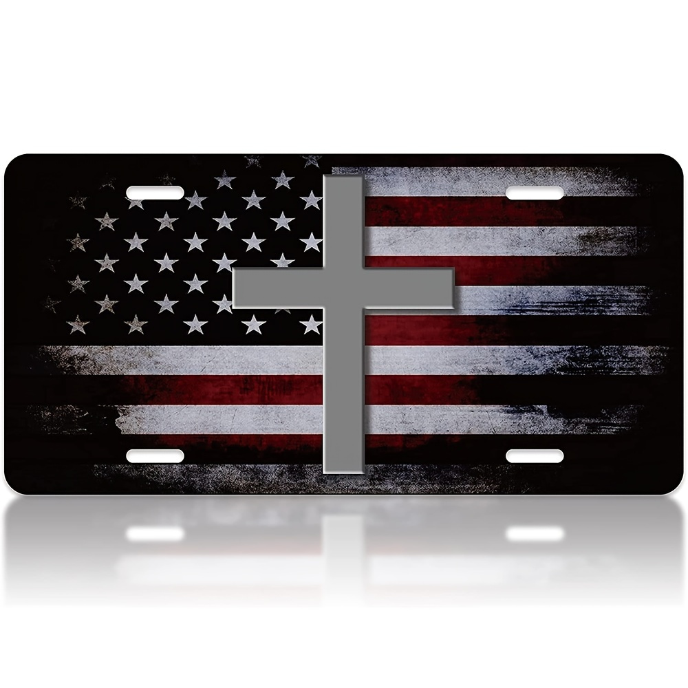 Front License Plate Flag - Temu