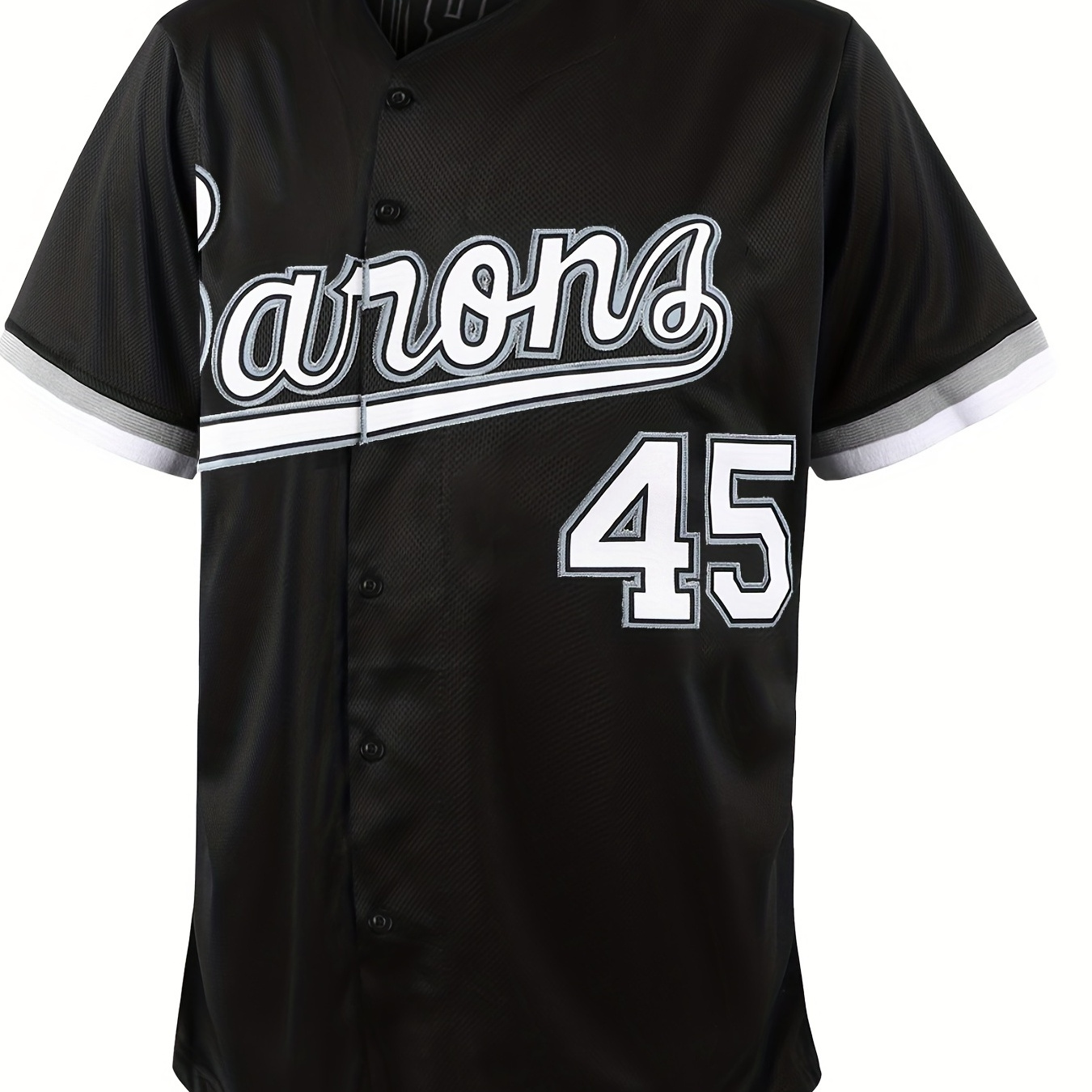 Birmingham Barons #45 Retro Jordan Baseball Jersey Stitched Black