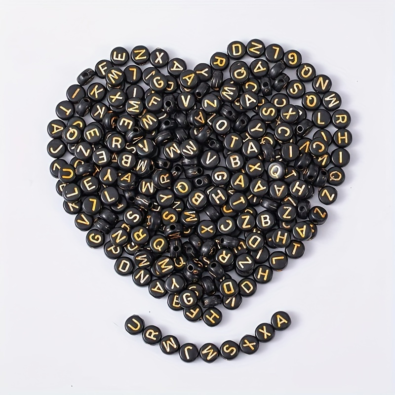 500pcs 4*7mm Letter Beads Love Beads Mixed Mini Cute Style Beads For  Jewelry Making DIY Couple Bracelet Necklace Small Business Supplies