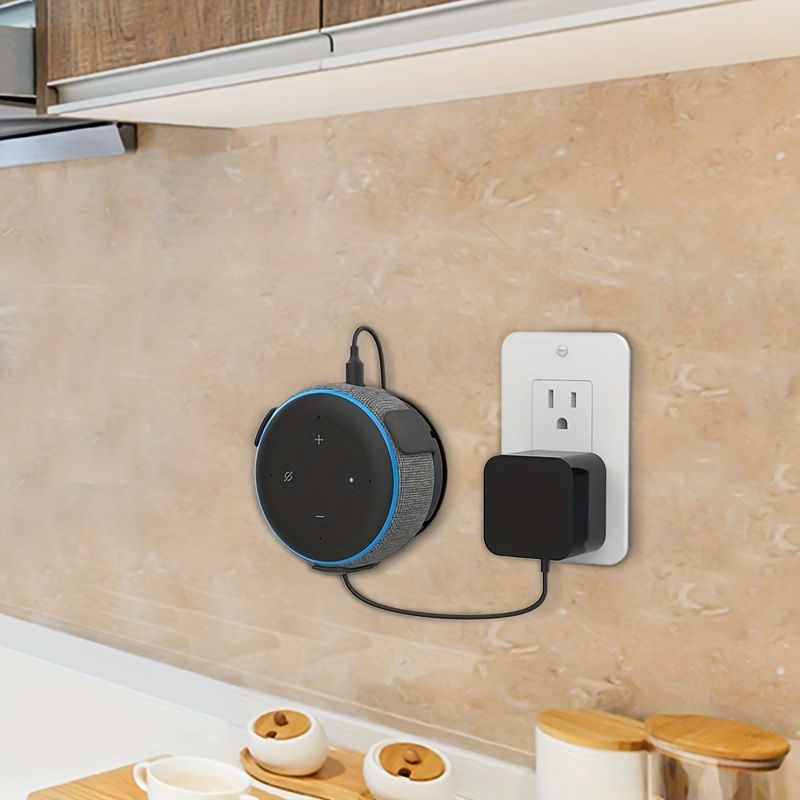 pour Alexa Echo Dot 3rd / Google Home Mini Support Mural Accessoires avec  Gestion intégrée des câbles, Echo Dot 3rd / Google Home Mini Haut-parleurs