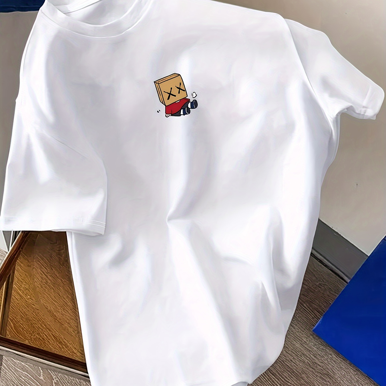 

Graphic Print Drop Shoulder T-shirt, Short Sleeve Crew Neck Casual Top For Spring & Summer, Women's Clothing