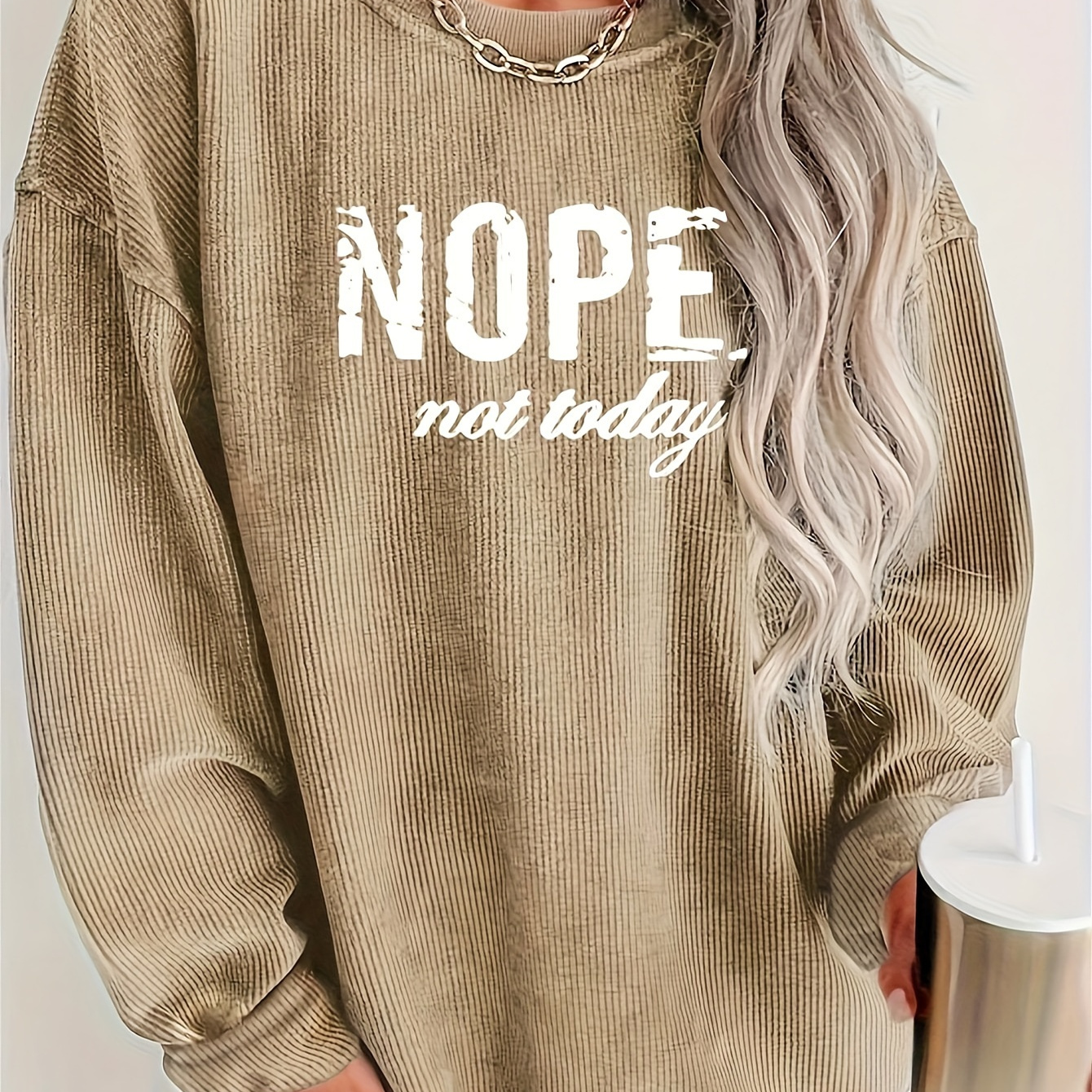 

Sweatshirt, Long Sleeve Sweatshirt For Fall & , Women's Clothing