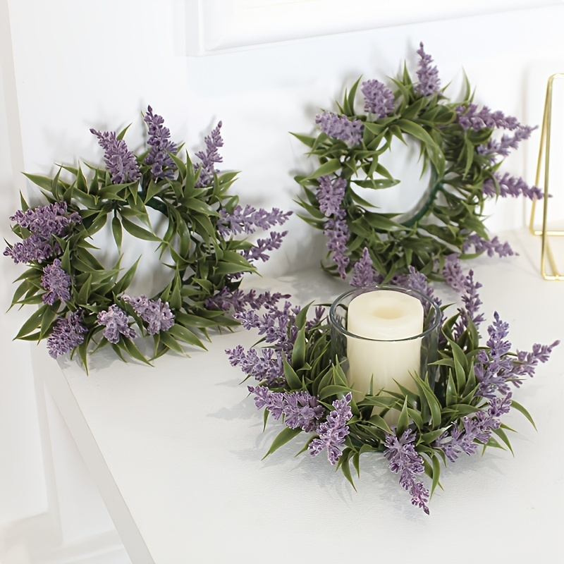 

1pc Artificial Lavender Green Plant Garland For Weddings, Parties, And Home Decor - Perfect For Living Room, Dining Table, Closet, And More