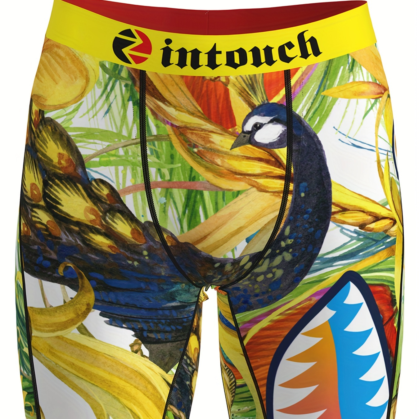 Men's Peacock Pattern High Elastic Breathable Comfortable Quick-drying Long  Leg Boxer Briefs Shorts, Sports Shorts, Men's Novelty Underwear - Temu  Austria