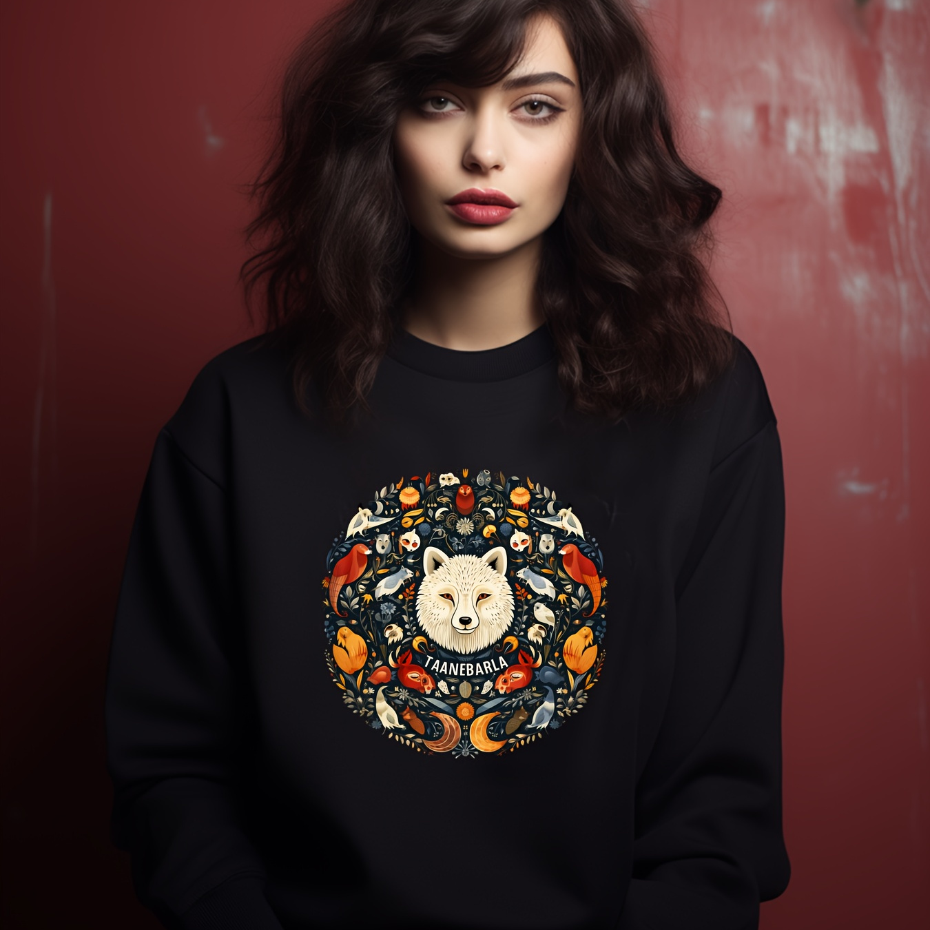 Bear Print Teddy Pullover Sweatshirt, Casual Long Sleeve Crew Neck Plush  Sweatshirt, Women's Clothing