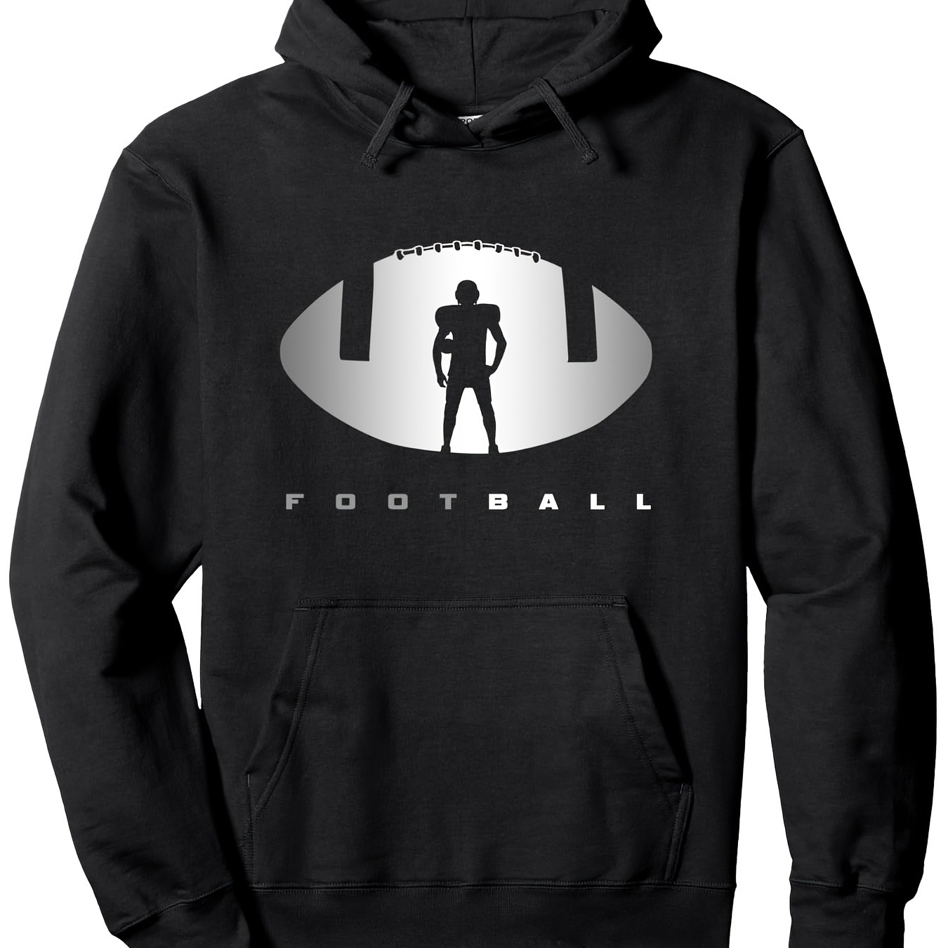 

American Football Pullover Hoodie11-3, Men Hooded Sweatshirt, 280g