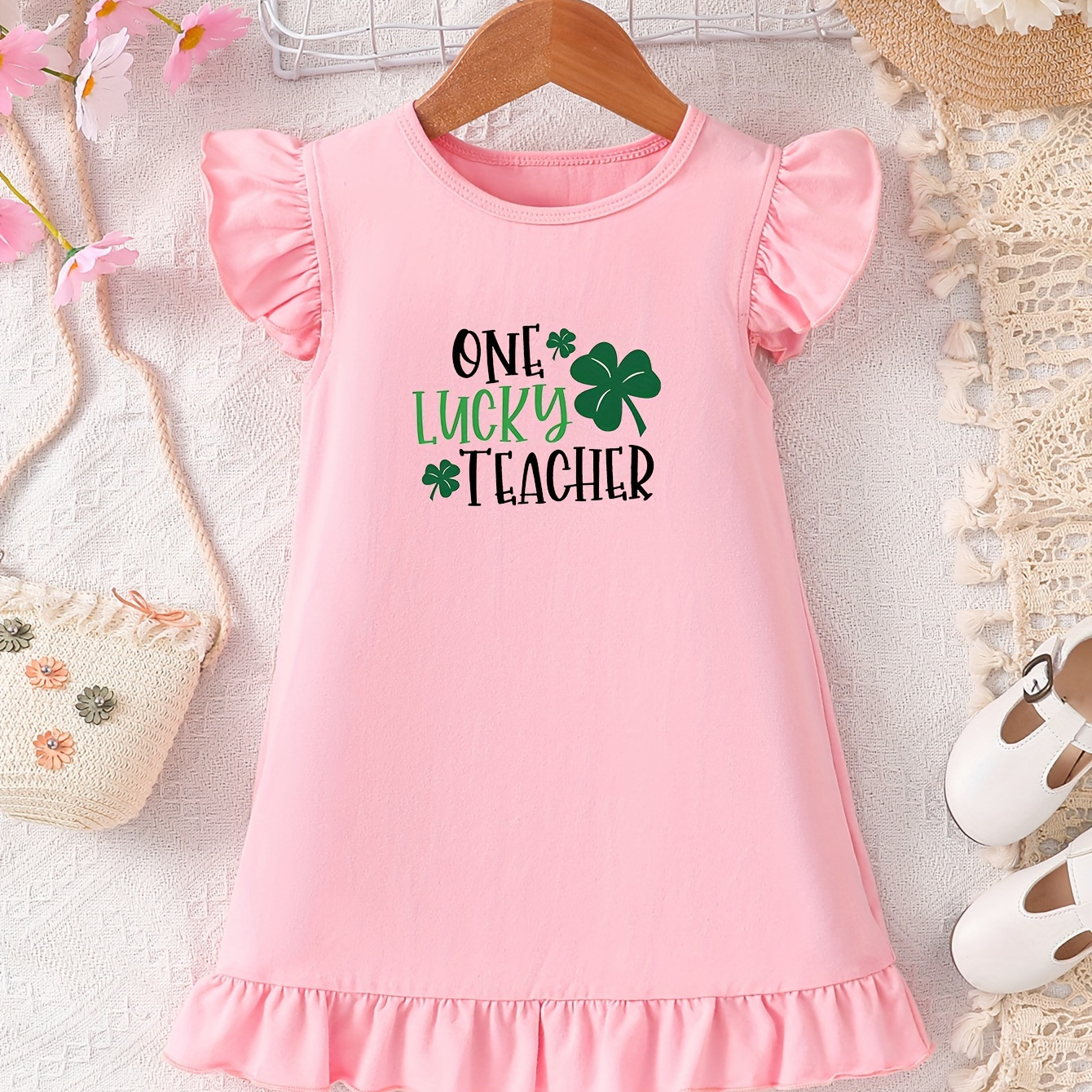 Aislor Tenue Décontractée À Volants Bébé Fille Fleur Robe