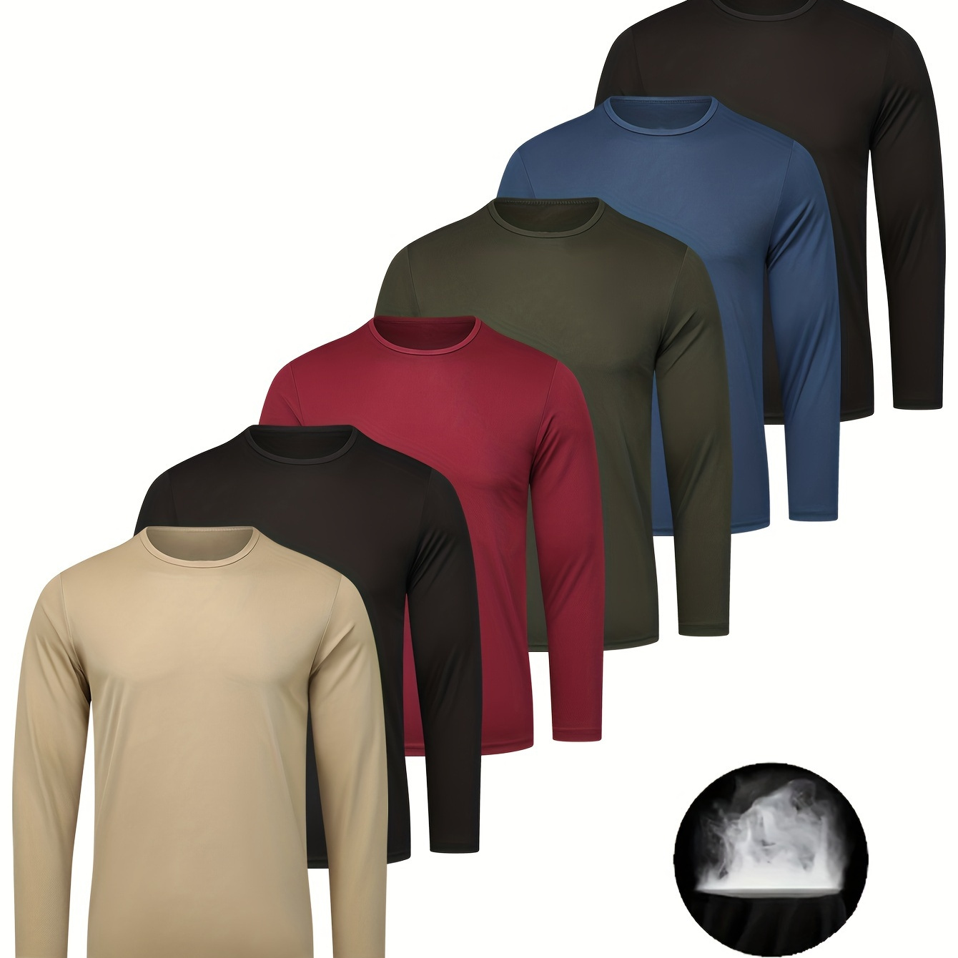 

6- -dry T-shirts - Polyester Long Sleeve Top - , , & Athletic For