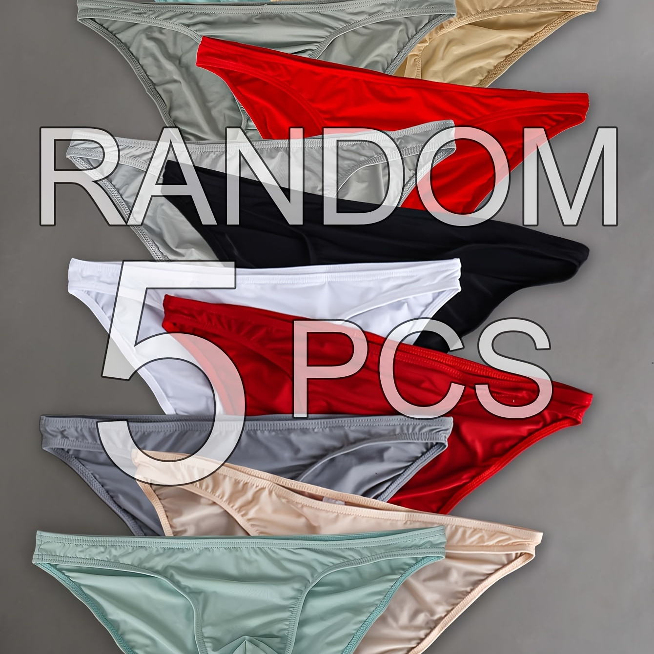 

5/3 Pairs Of Random Men' Color Sexy Underwear, Comfortable And Skin-friendly, High- Breathable Casual Briefs For Men.