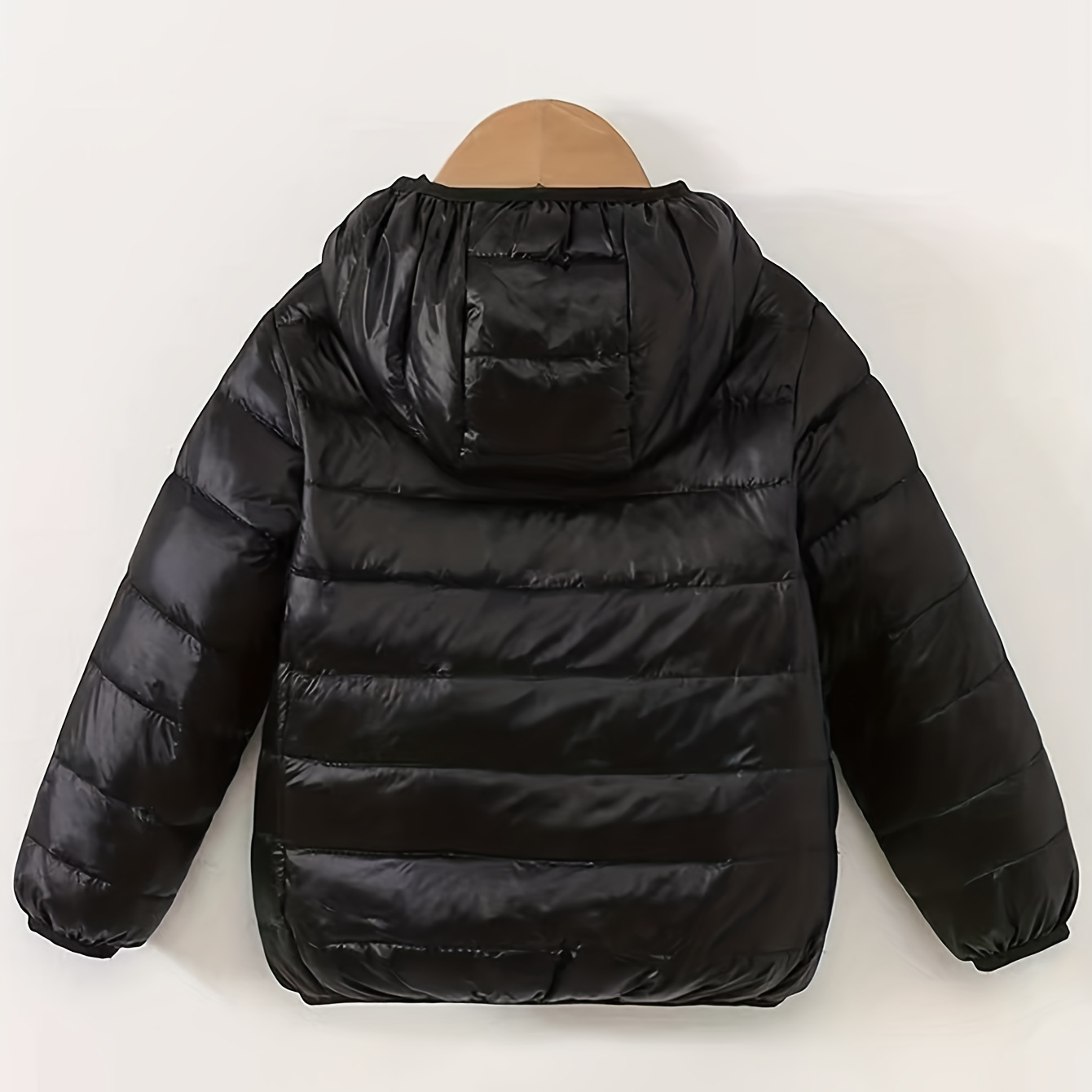 

Winter Boys Zipper Hooded Outerwear, Light And Loose Children's Cotton-padded Coat For Boys