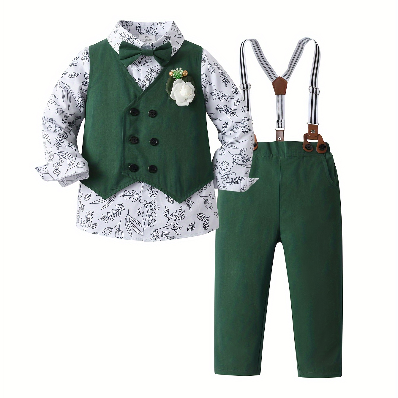 

Boy' , Pattern Long Sleeve , & Trousers Set , , Outfit For , &