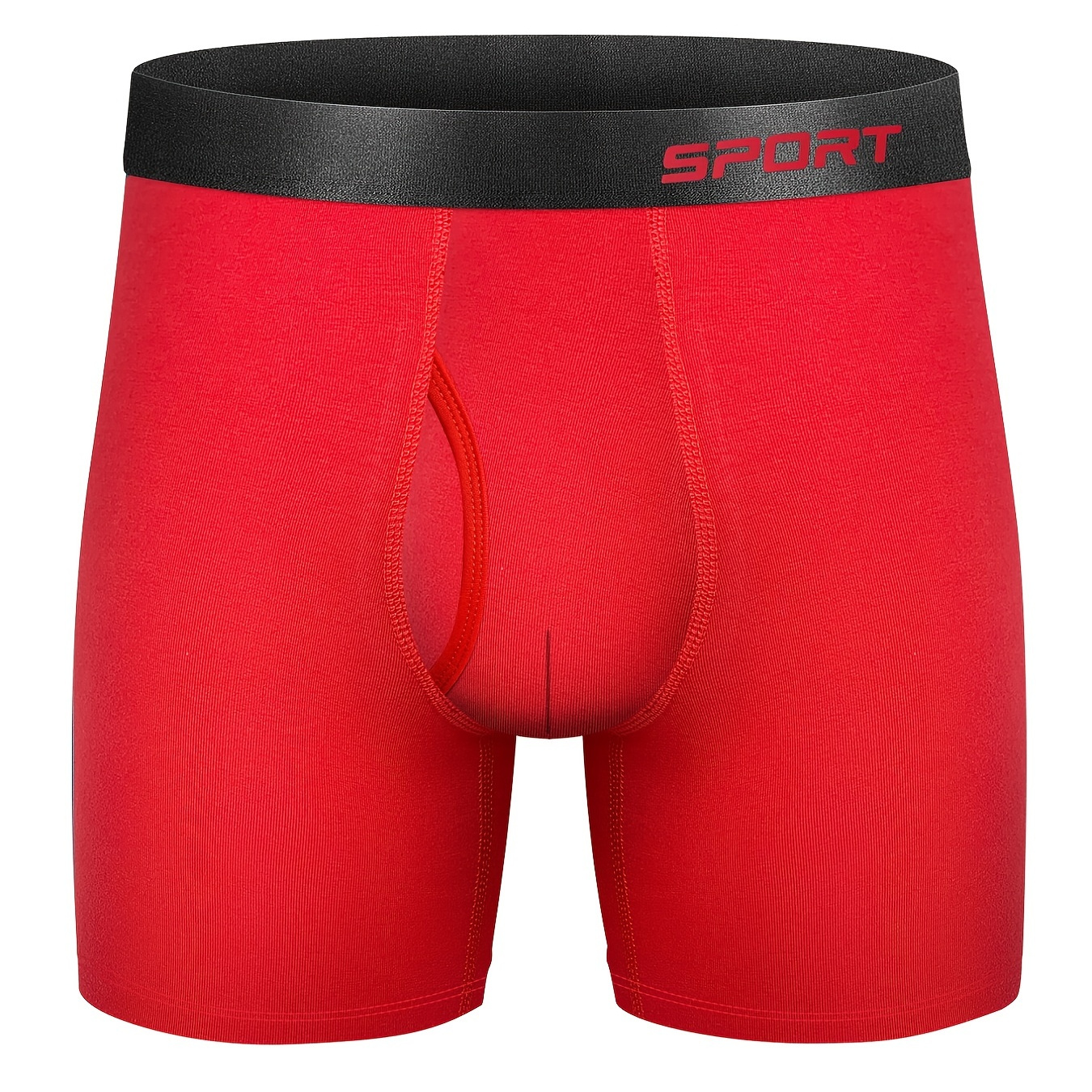 Men's Comfort Red Regular Stretch Elastic Breathable Cotton - Temu