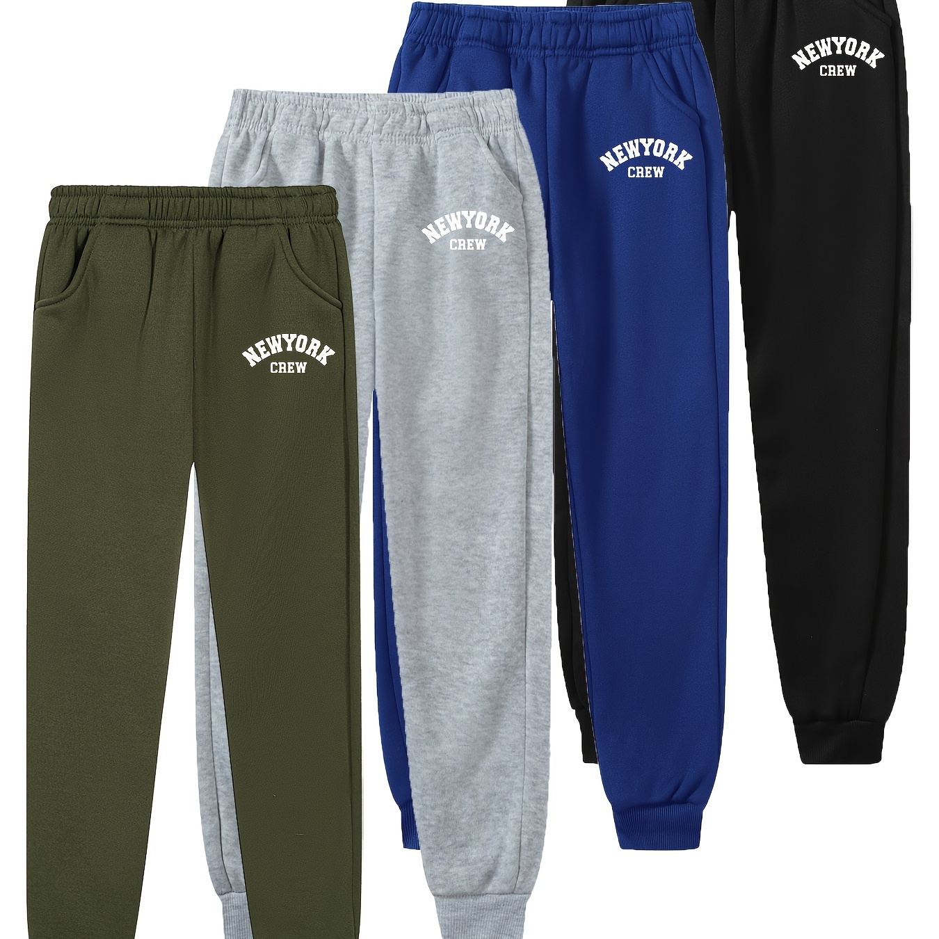 

4- Boys' Long Pants, " " Letter , Sweatpants, Waistband, , Regular Fit, , Knit , , , Kids' Long Length, Fall/ , Regular , For