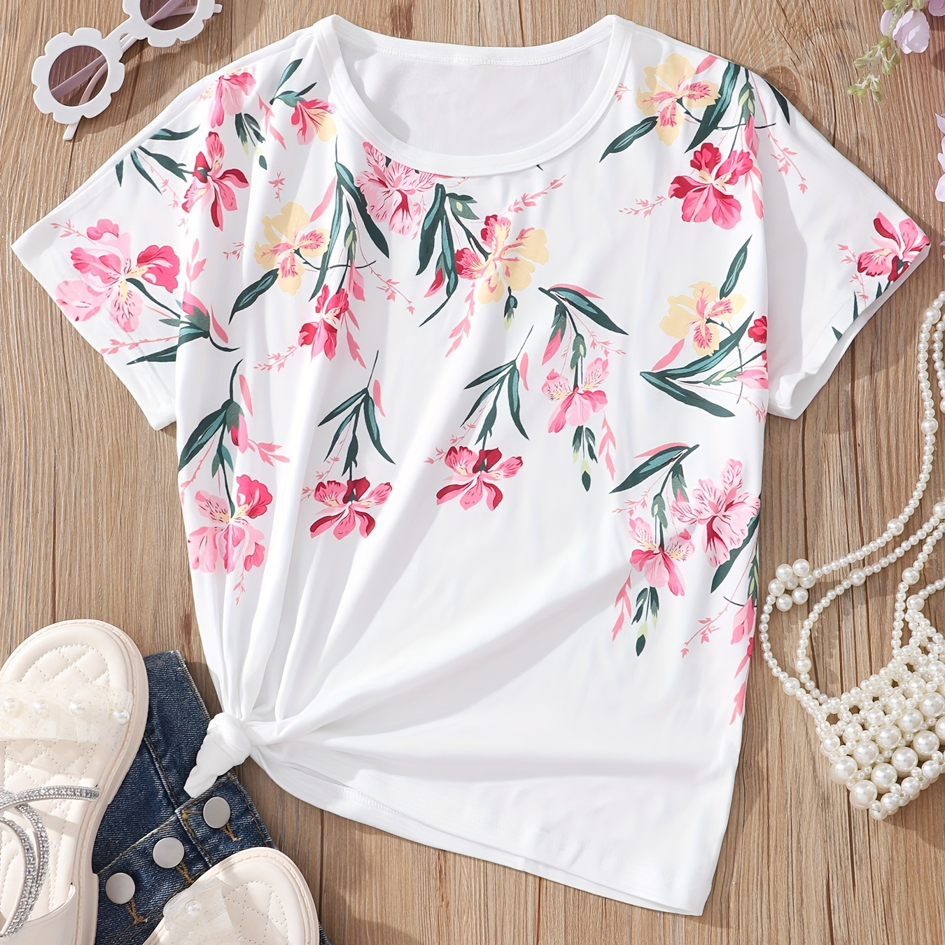 Girls Letter rockies And Landscape Graphic T-shirt Casual Round Neck Tees  Top Teen Kids Summer Clothes - Temu Japan