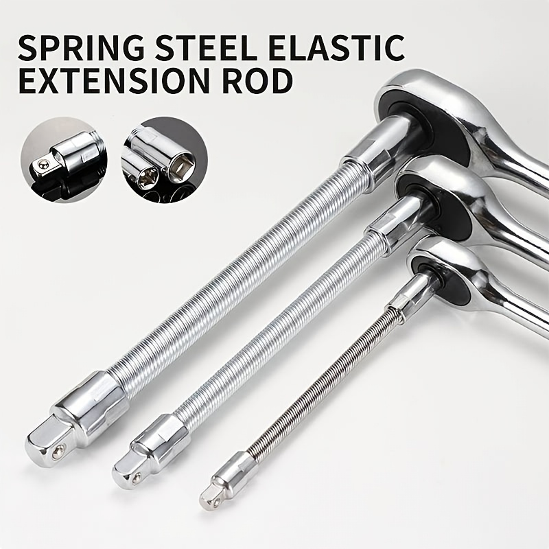 Spring Elastic Extension Rod Soft Tie Rod Electric Tie Rod Universal  Flexible Shaft Bending Rod Universal Connecting Rod Connecting Rod Tools  Hardware