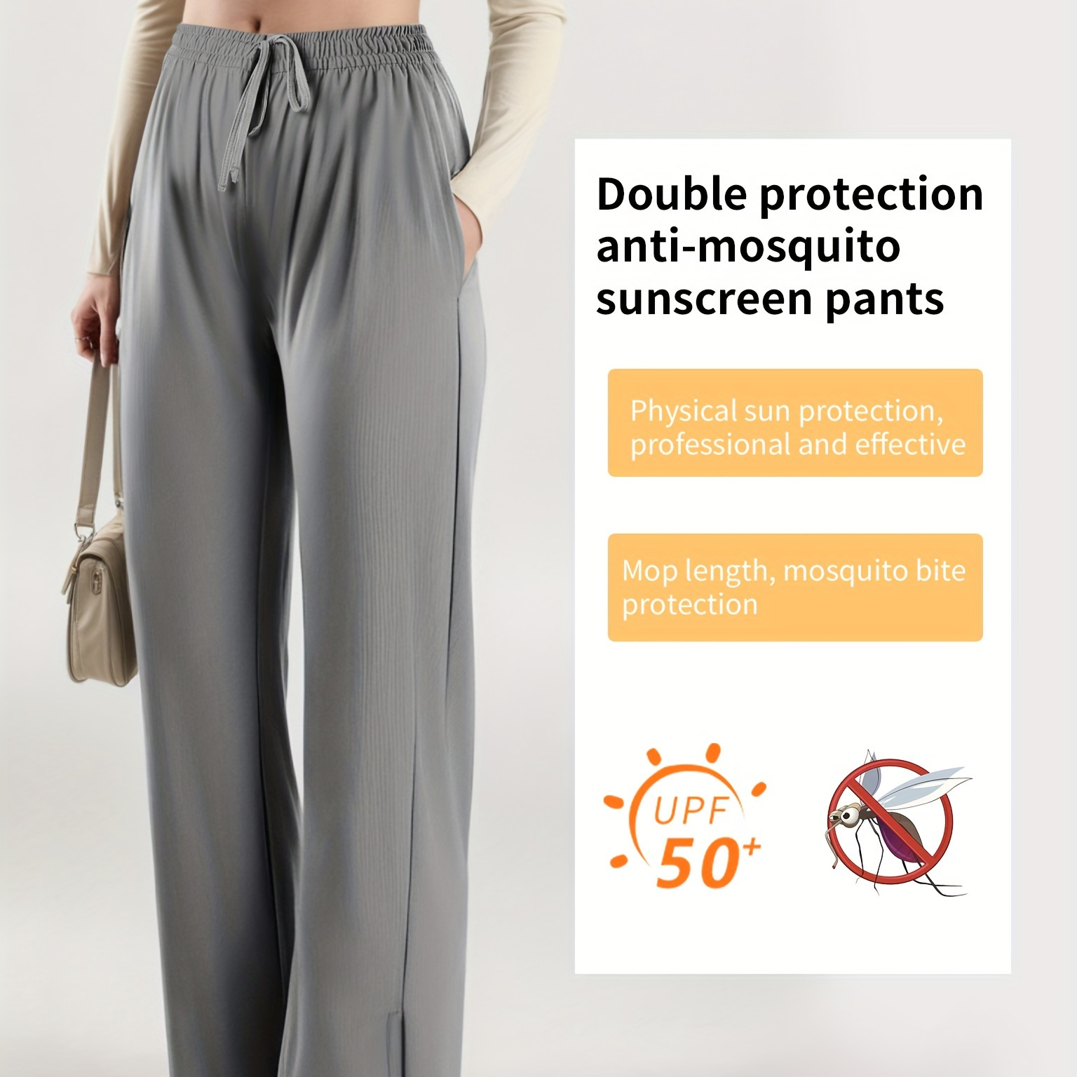 

Women's Wide Leg Business Casual Pants High Waisted Office Trousers With Pockets - Stretchy Dress Pants For Work, Formal, And Casual Wear