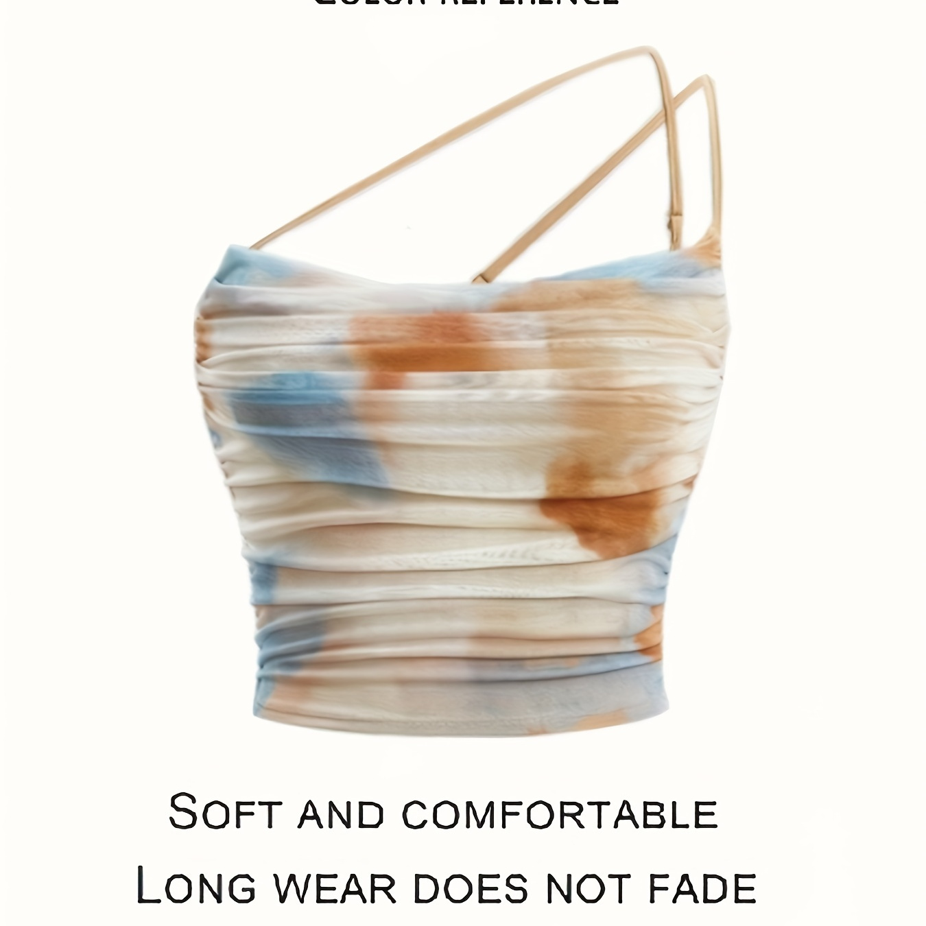 

Women's Spaghetti Strap Crop Tops, Fashion Comfortable Beachwear Camisoles, Casual Summer Strappy Tank Tops