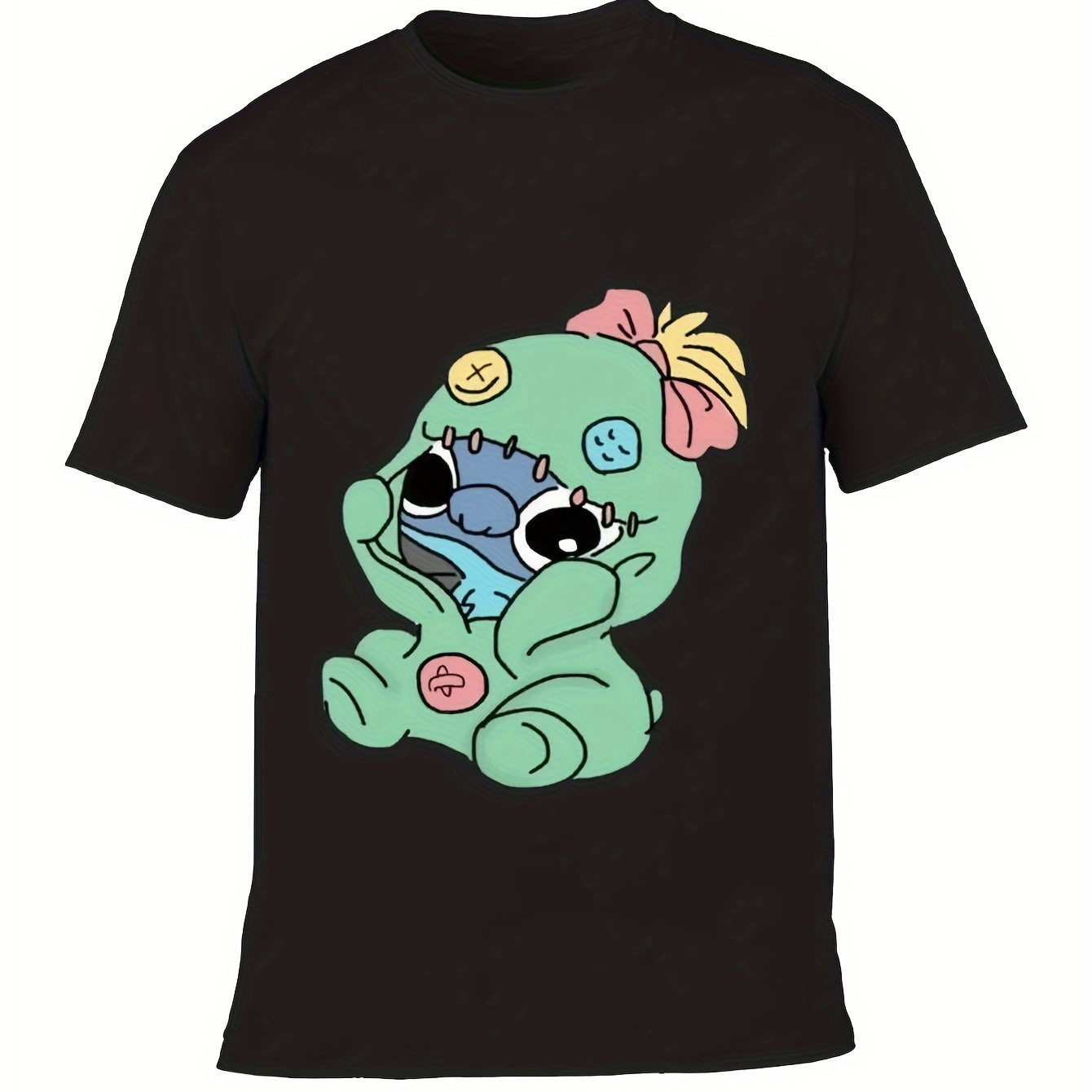 

(authorized) Soft And Comfortable Stitch Crew Neck T-shirt, 100% Cotton, Suitable For Man/, Or As A Gift.