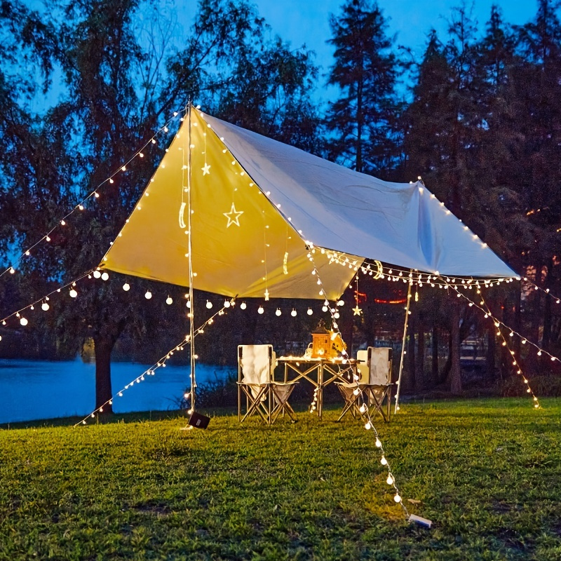 Outdoor Camping Ambient Lights Led Ball Light String Tent - Temu