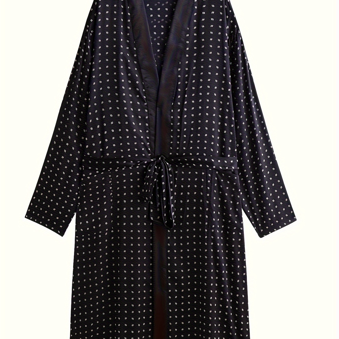 

Super-stylish New Plus-size Men's Nightgowns Must-have In Summer, Polka Dot Sleep Robe