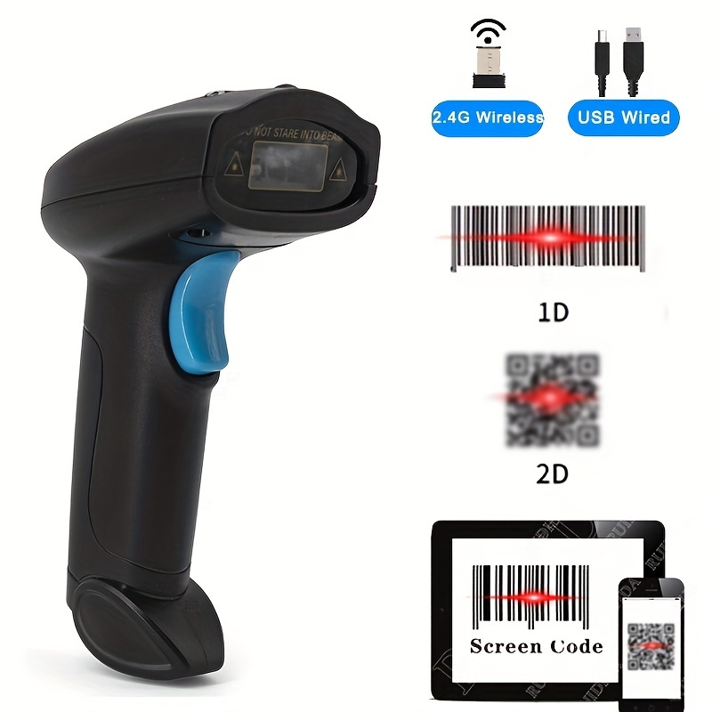 Scanner Di Codici A Barre 1D/2D Wireless Lettore Di Codici - Temu