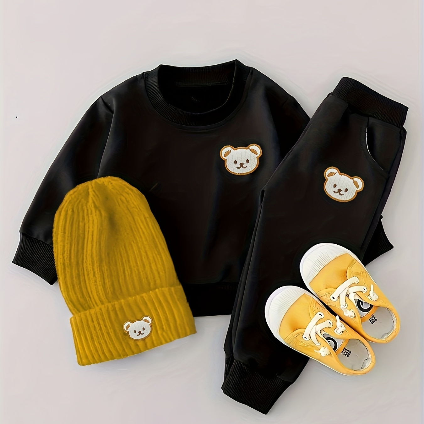 

' Bear Embroidered Sweatshirt & Set - Outfit For /, , For