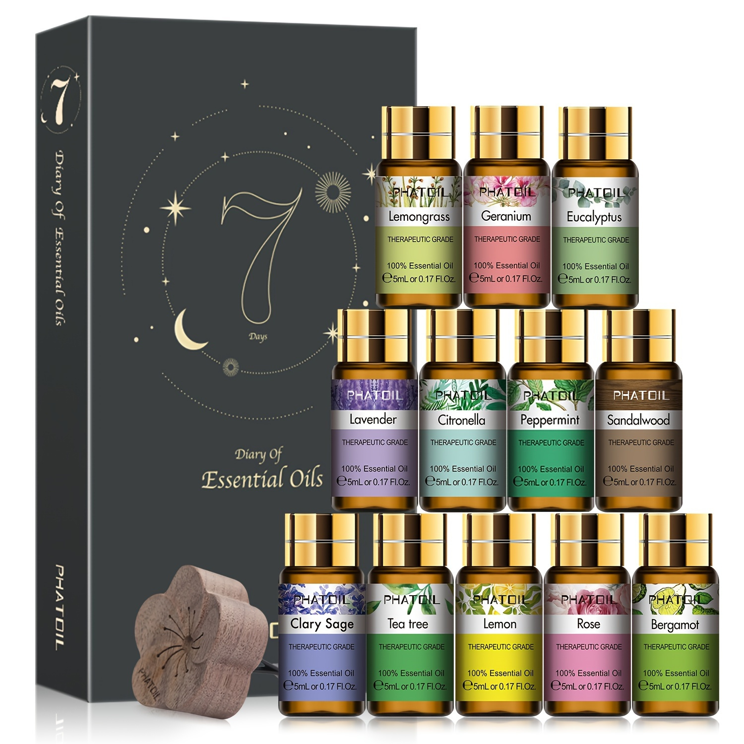 Essential Oil Gift Set Pure Essential Oils For Diffusers - Temu