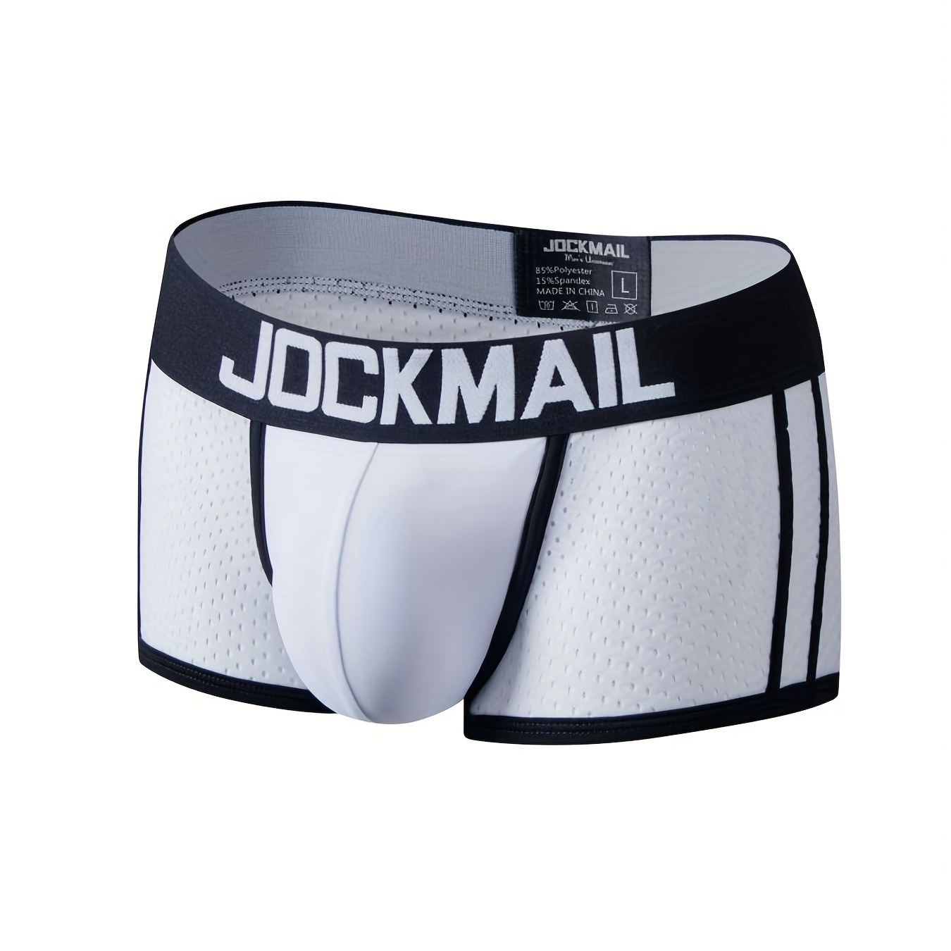 Gold Standard Mens 4-Pack Performance Boxer Briefs Athletic Underwear Black  M