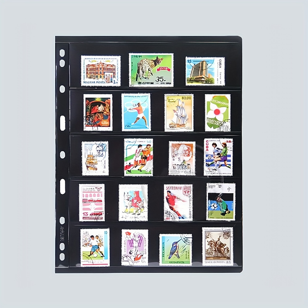 Stamp Pages For Stamp Album Binder 4/5/6/7 line Pockets - Temu
