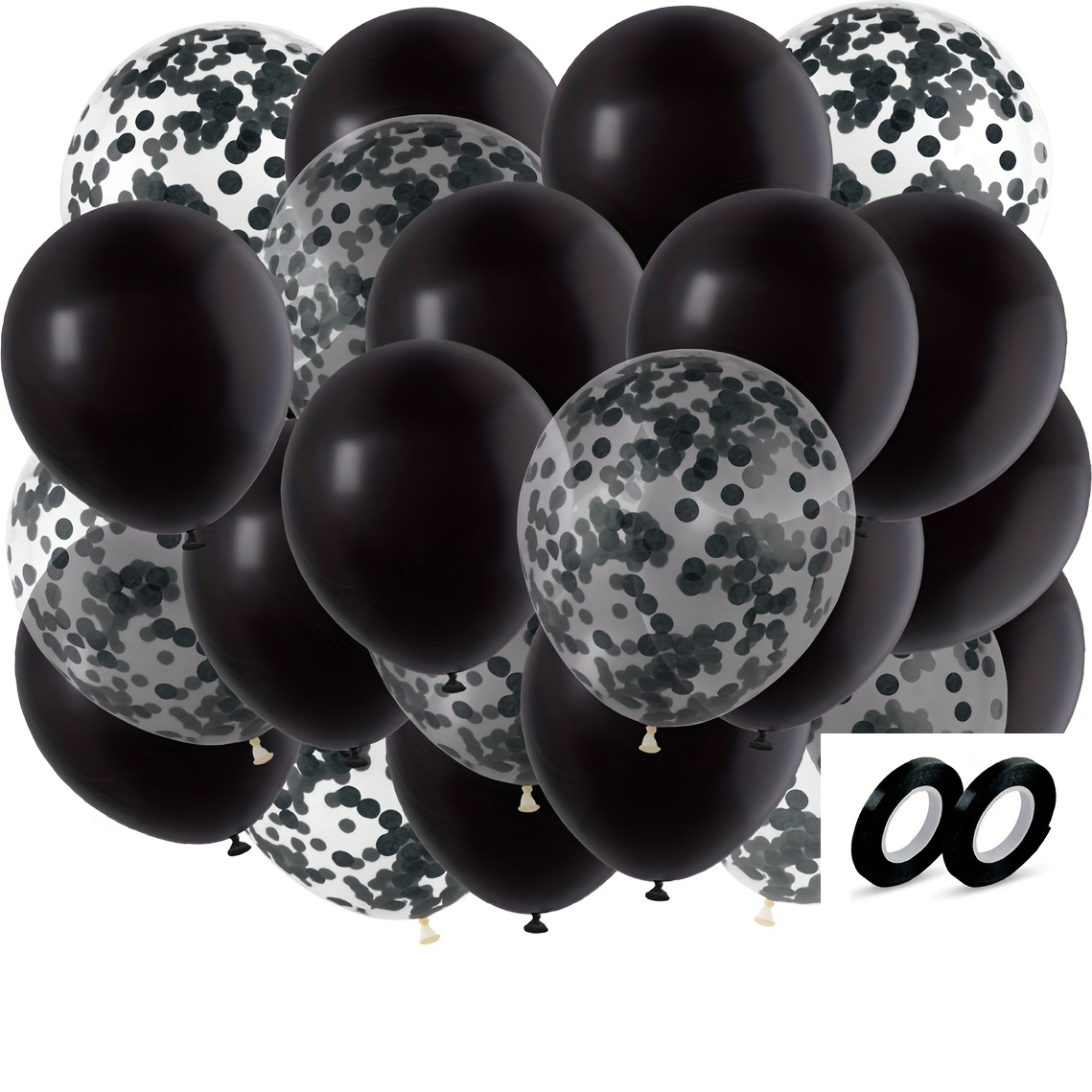  PartyWoo Globos negros y dorados, 59 globos negros, globos  dorados, globos metálicos dorados, decoraciones de fiesta doradas y negras,  decoraciones de graduación, globos de graduación : Juguetes y Juegos
