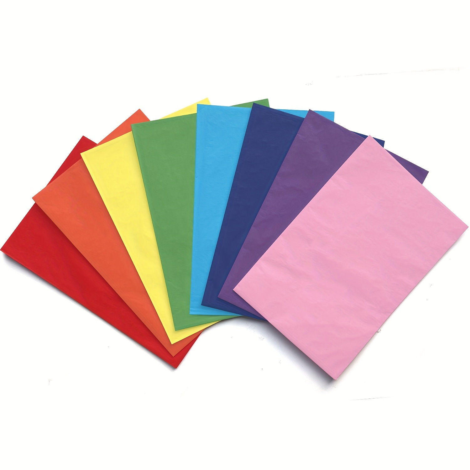 

40pcs/96pcs 8-color Rainbow Series, Color Tissue Wrapping Paper Large Size 20x26in For Birthday, Easter, Mother's Day, Father's Day, Halloween, Christmas, Graduation, Parties