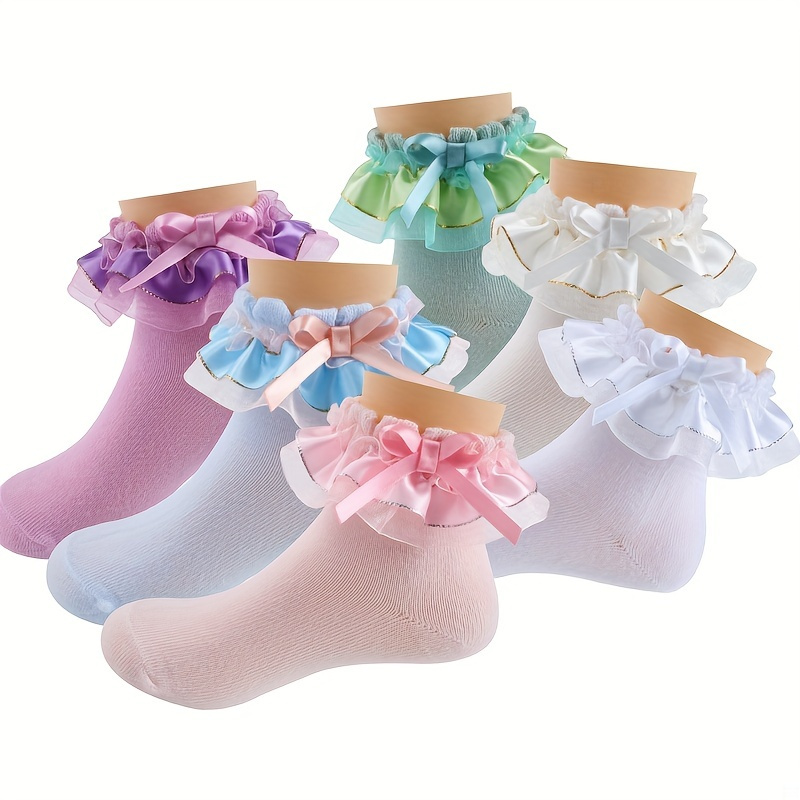 Baby girl Ankle socks Toddler ankle socks Baby girl bow socks Girls socks  (1012)