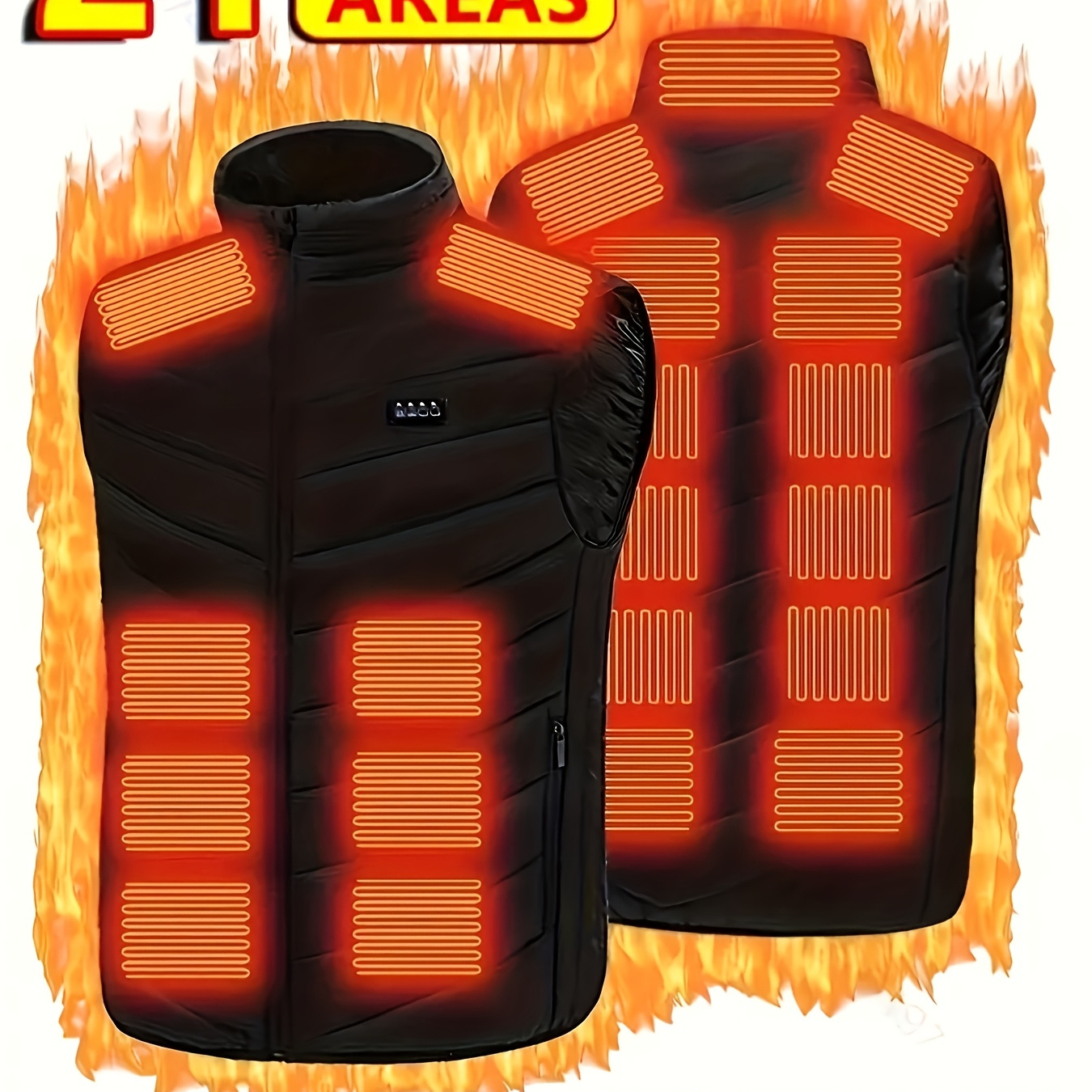 

Ultra-warm Smart Vest - Usb Rechargeable, Settings & 3 Temperature Levels, Zip-up Polyester Jacket For Fall/winter (battery Not Included)