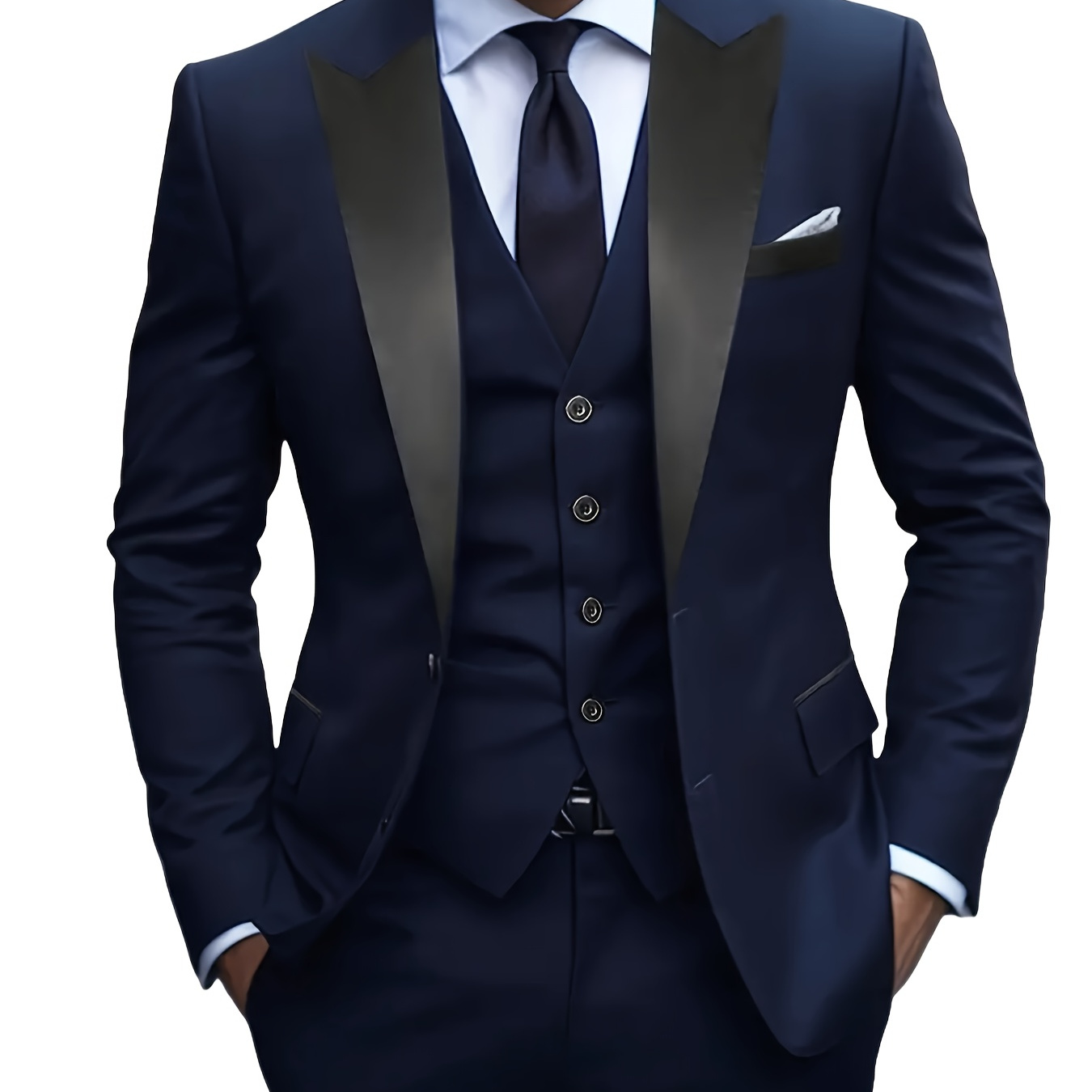 

'-piece Suit Set Including A Jacket And Trousers, Suitable For Weddings, Business, And Formal . This Classic Men's Suit Is Elegant And Worn For Casual Events, Solid Color Weddings, Parties, And Prom.