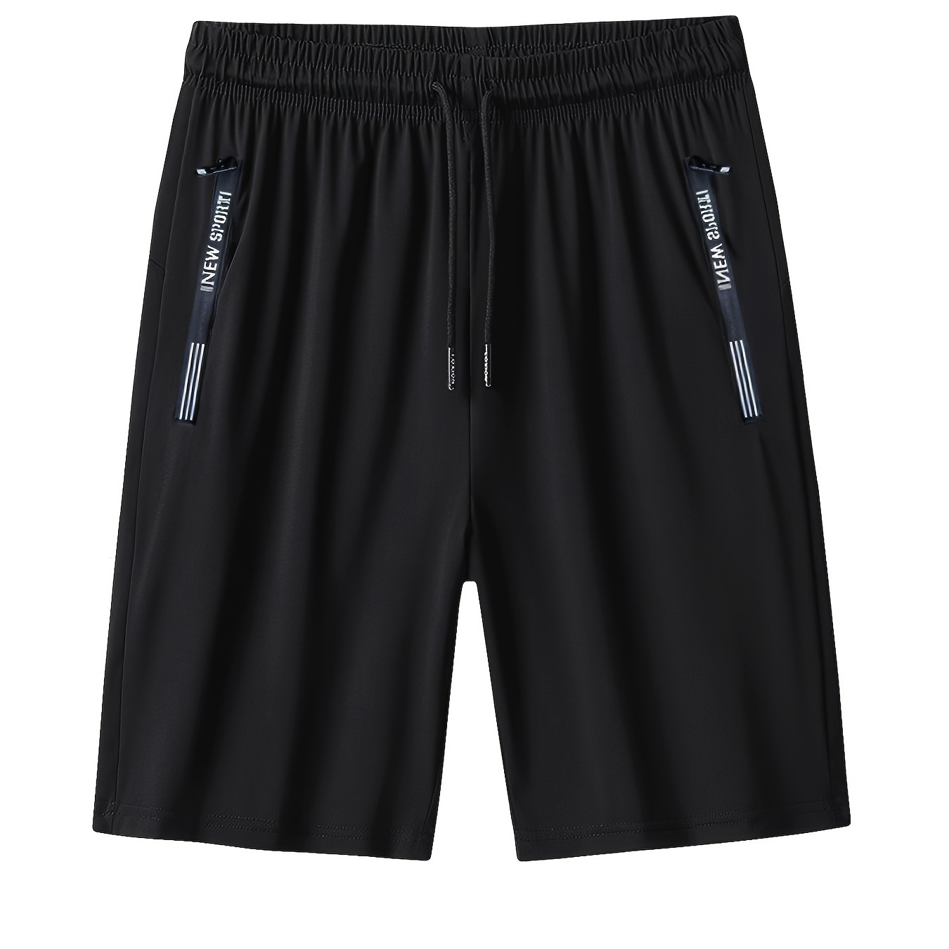 

Plus Size Men's Trendy Solid Pajama Drawstring Shorts, Stylish All-match Five-point Pants, Comfy & Breathable For Summer