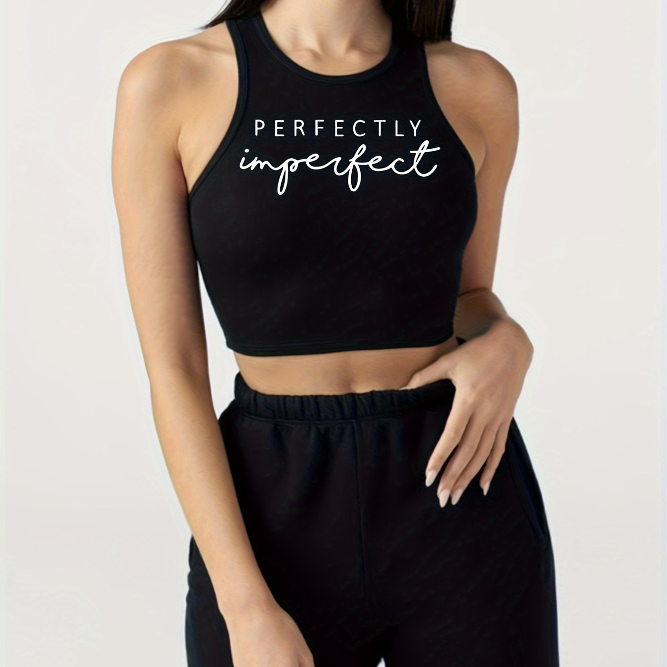 

Letter Print Women's Casual Sports Yoga Fitness Exercise Vest