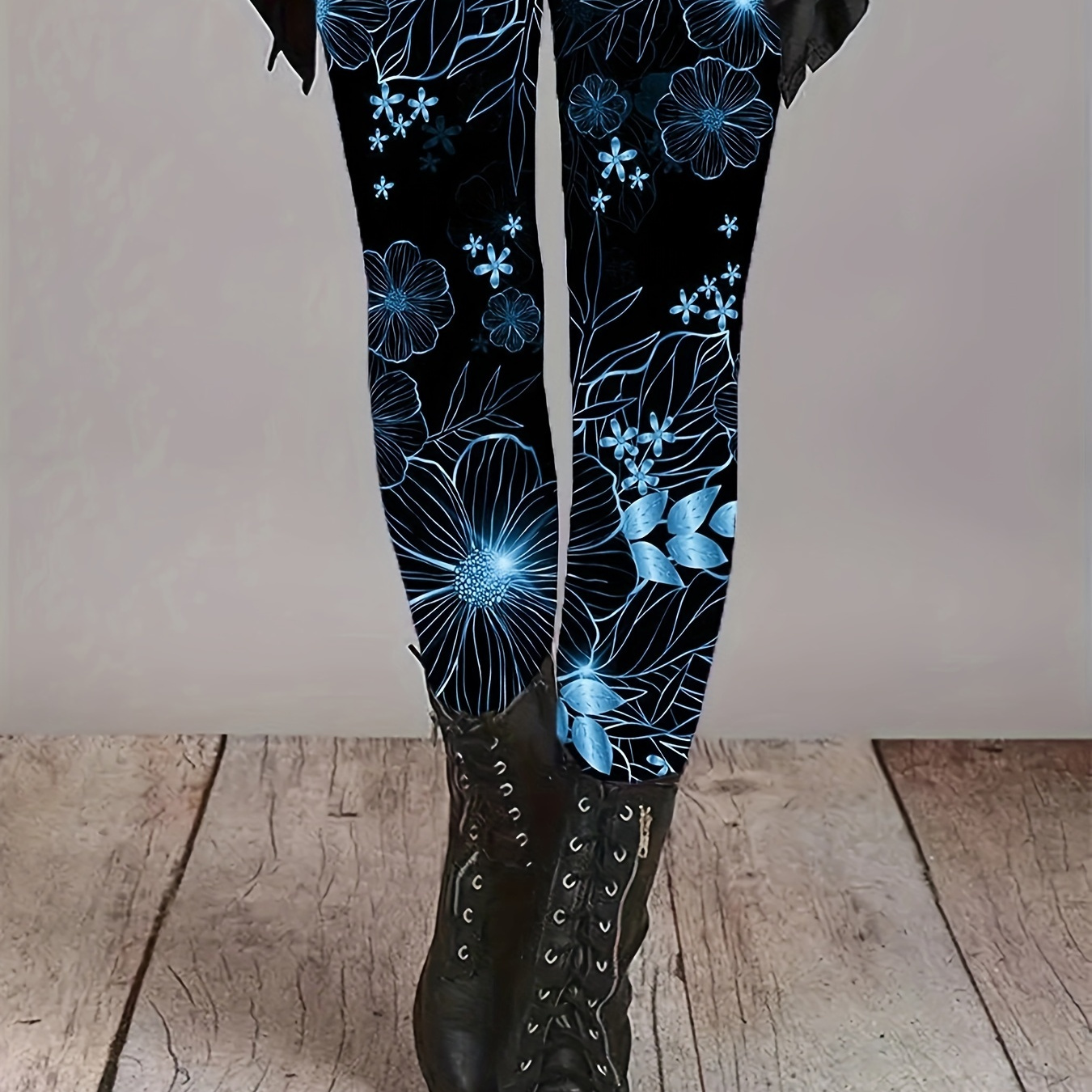 

Women's Printed Tights, Polyester , Stretchy, , Fashionable Leggings, Adult Size, Knit Fabric