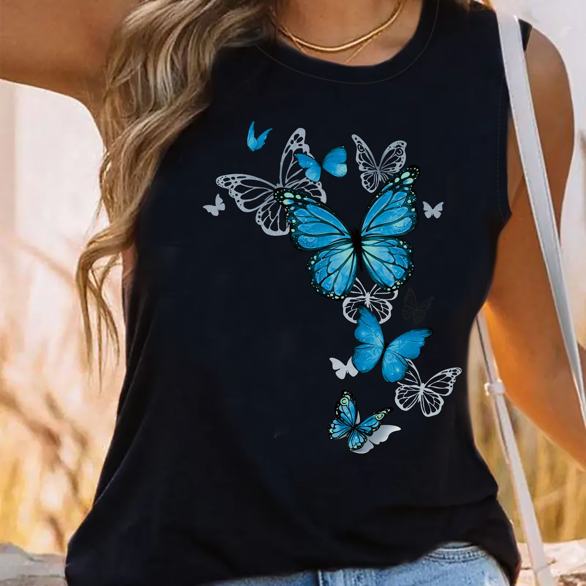 

Neck Tank Top, Casual Sleeveless Tank Top For , Women's Clothing