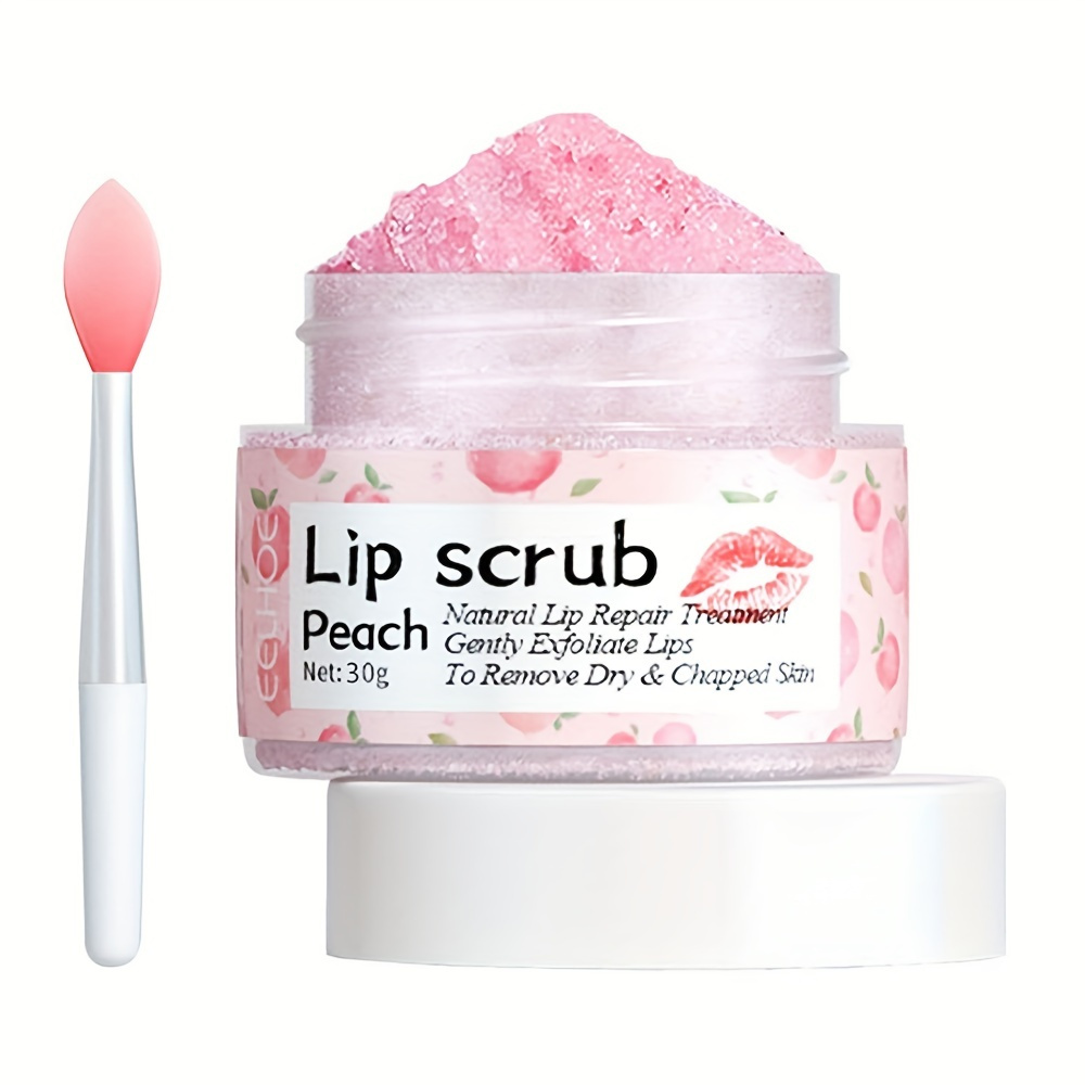

Peach Lip Scrub Exfoliating Fade Lip Lines Removing Dead Skin Moisturizing Care Makeup