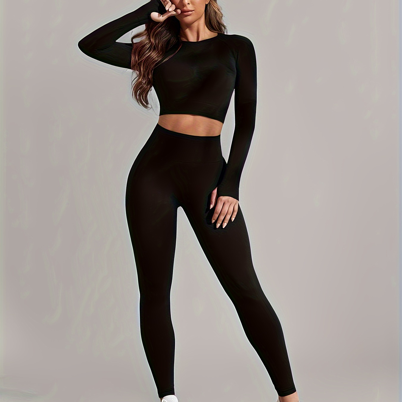 

's & Set - - Long Top Butt Leggings, Washable