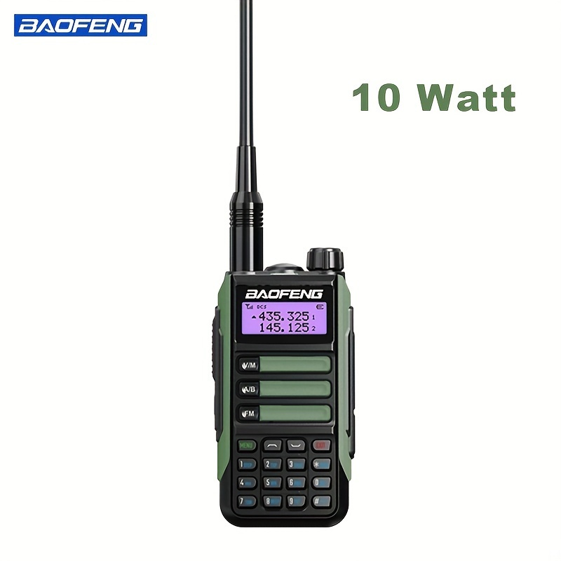 Baofeng 10 Watt Uv-16 Waterproof Walkie Talkie, Dual Band High Power Cb  Radio, Vhf Uhf Cb Ham Long Range Two Way Radio Temu