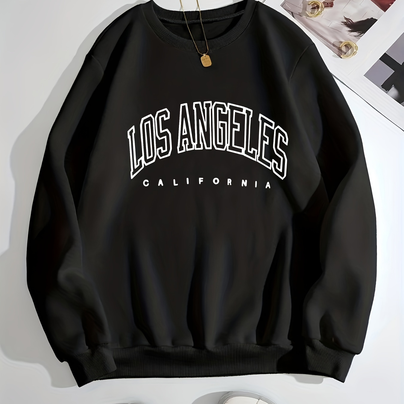 

Los Pullover Sweatshirt, Long Sweatshirt, Women's Clothing