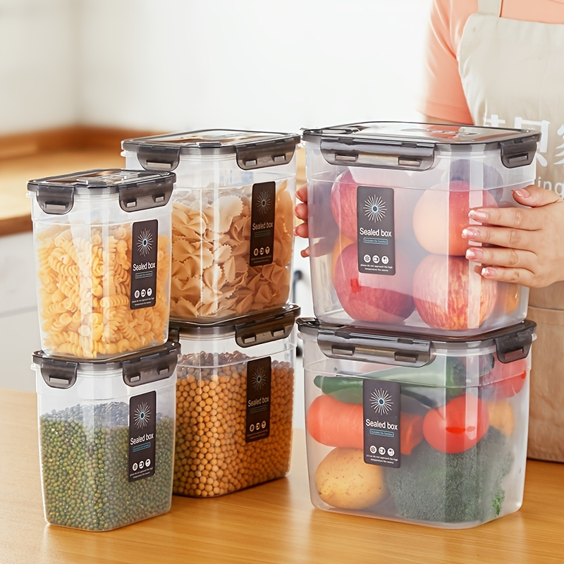Food Containers Plastic Freezer Container Jars With Screw - Temu
