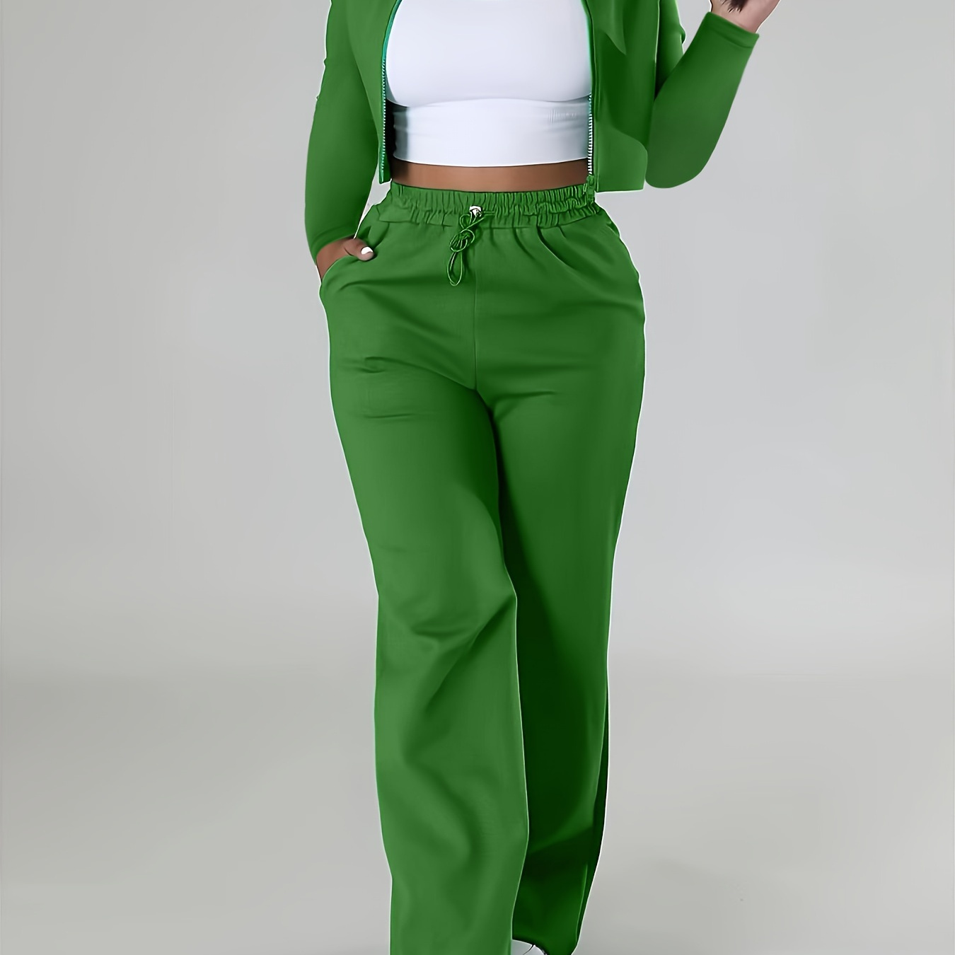 

Women' Long Sleeve Casual Sports Suit Two-piece Suit