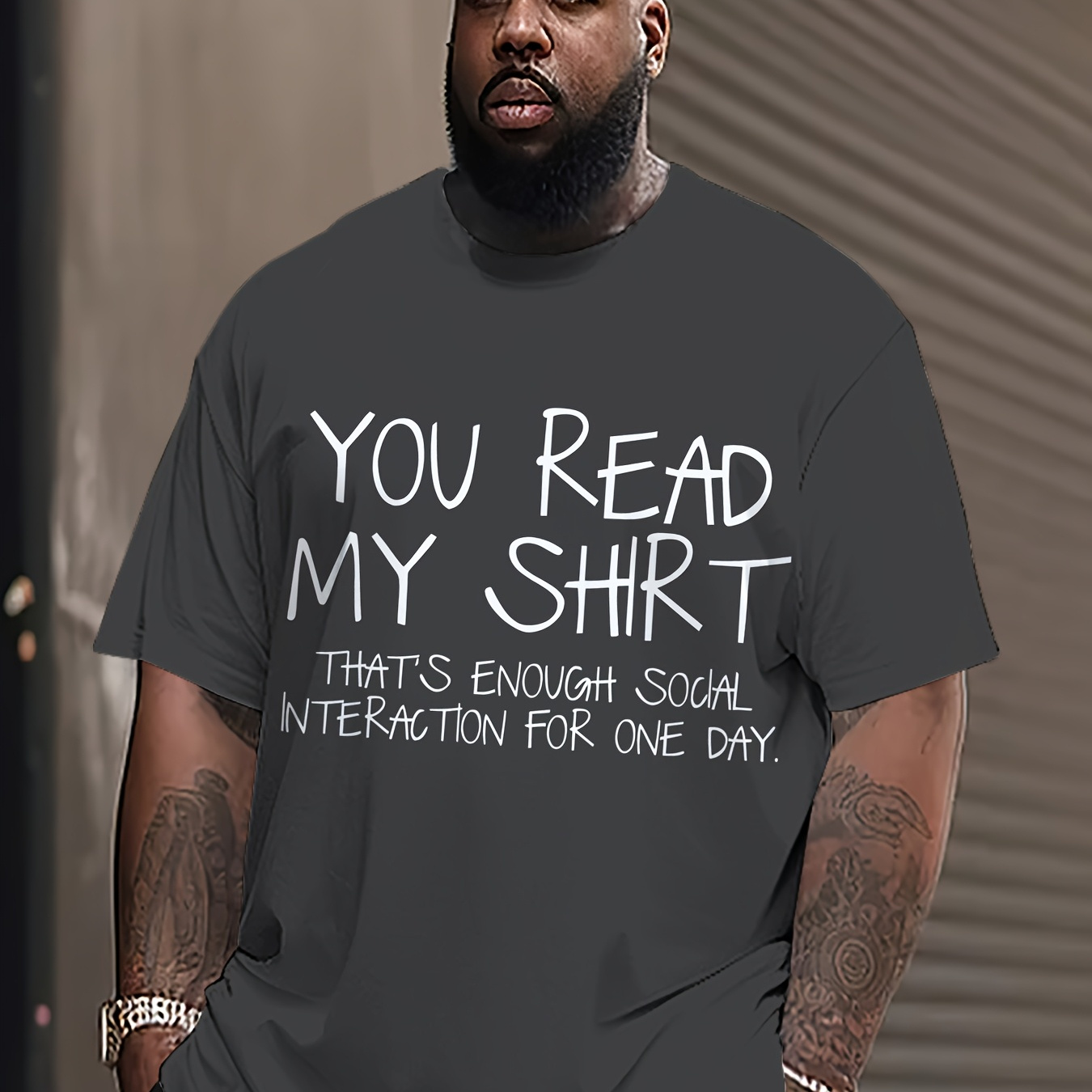 

Grandma Men's Fashion Casual Outdoor Play Short T-shirt With Special Letter Print