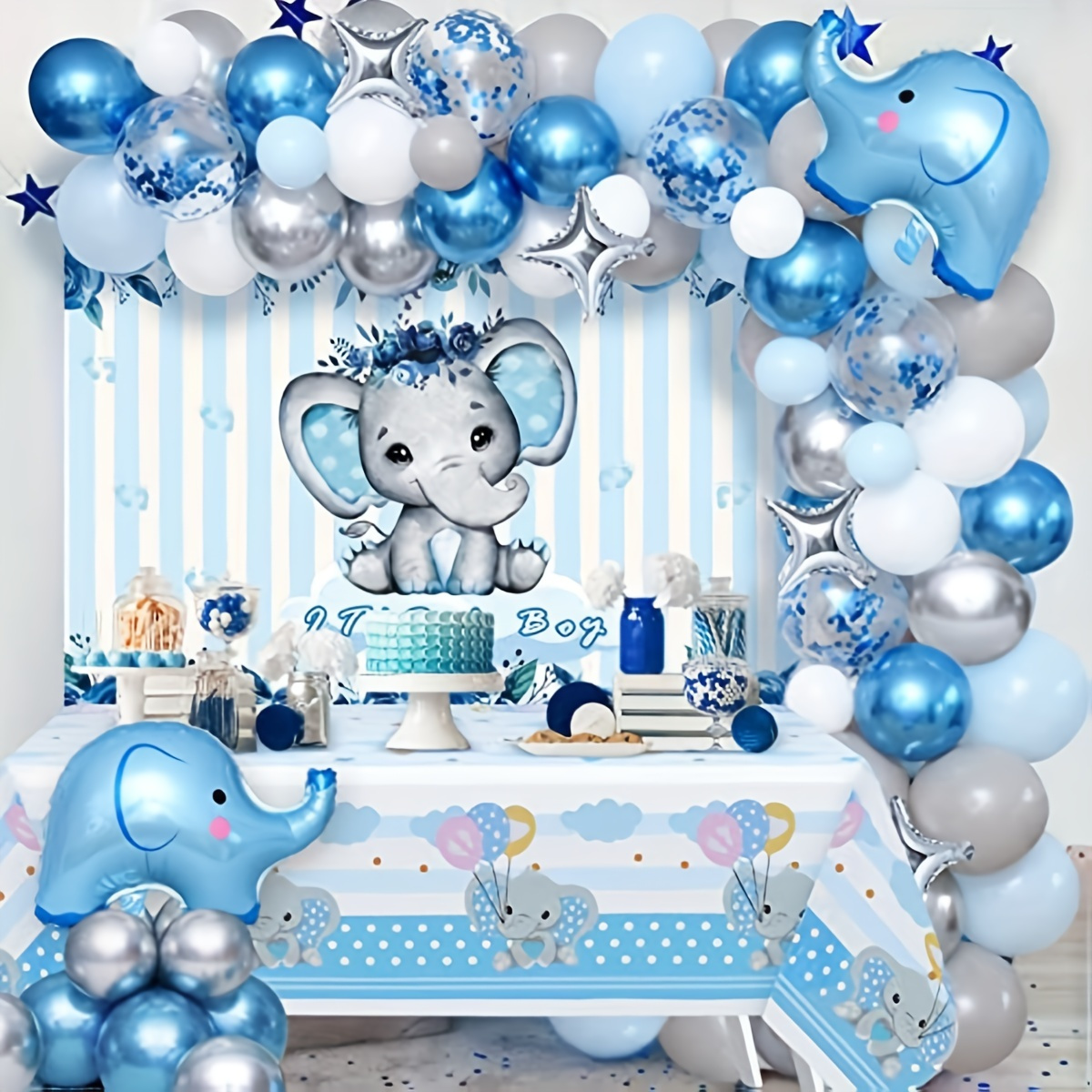 Elephant Baby Shower Decorations Elephant - Temu