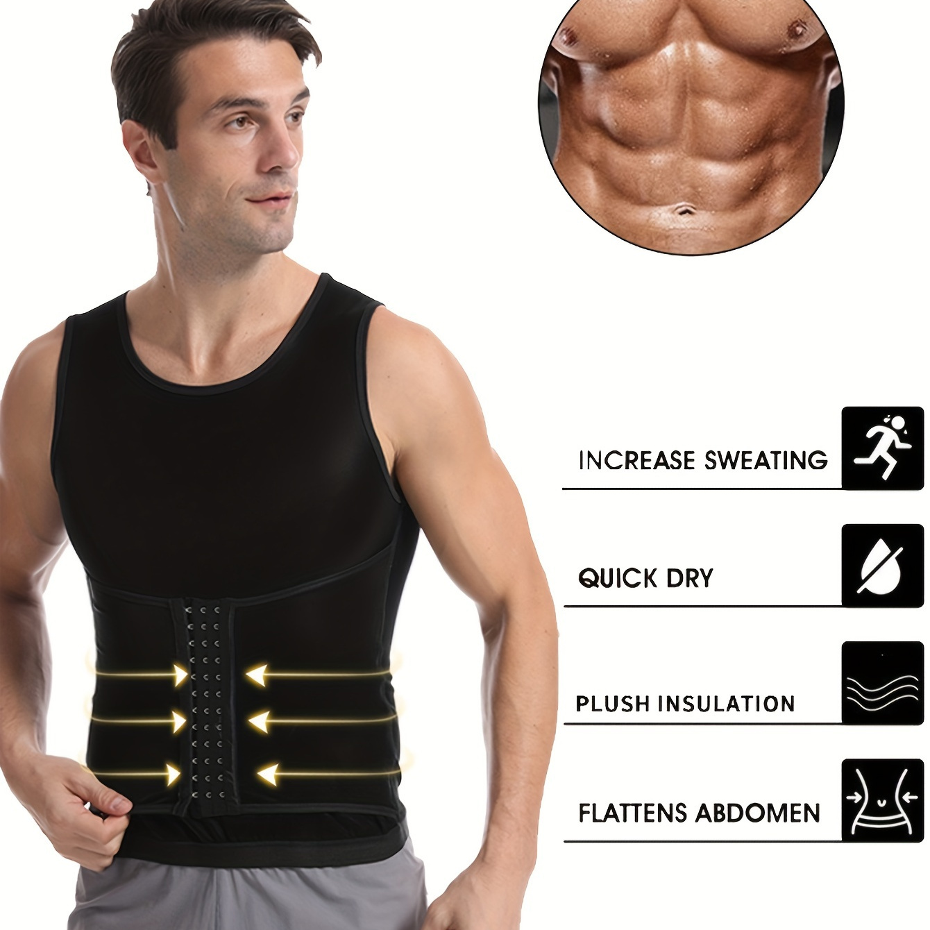 Men's Waist Training Belt Slimming Body Shaper Back Support - Temu