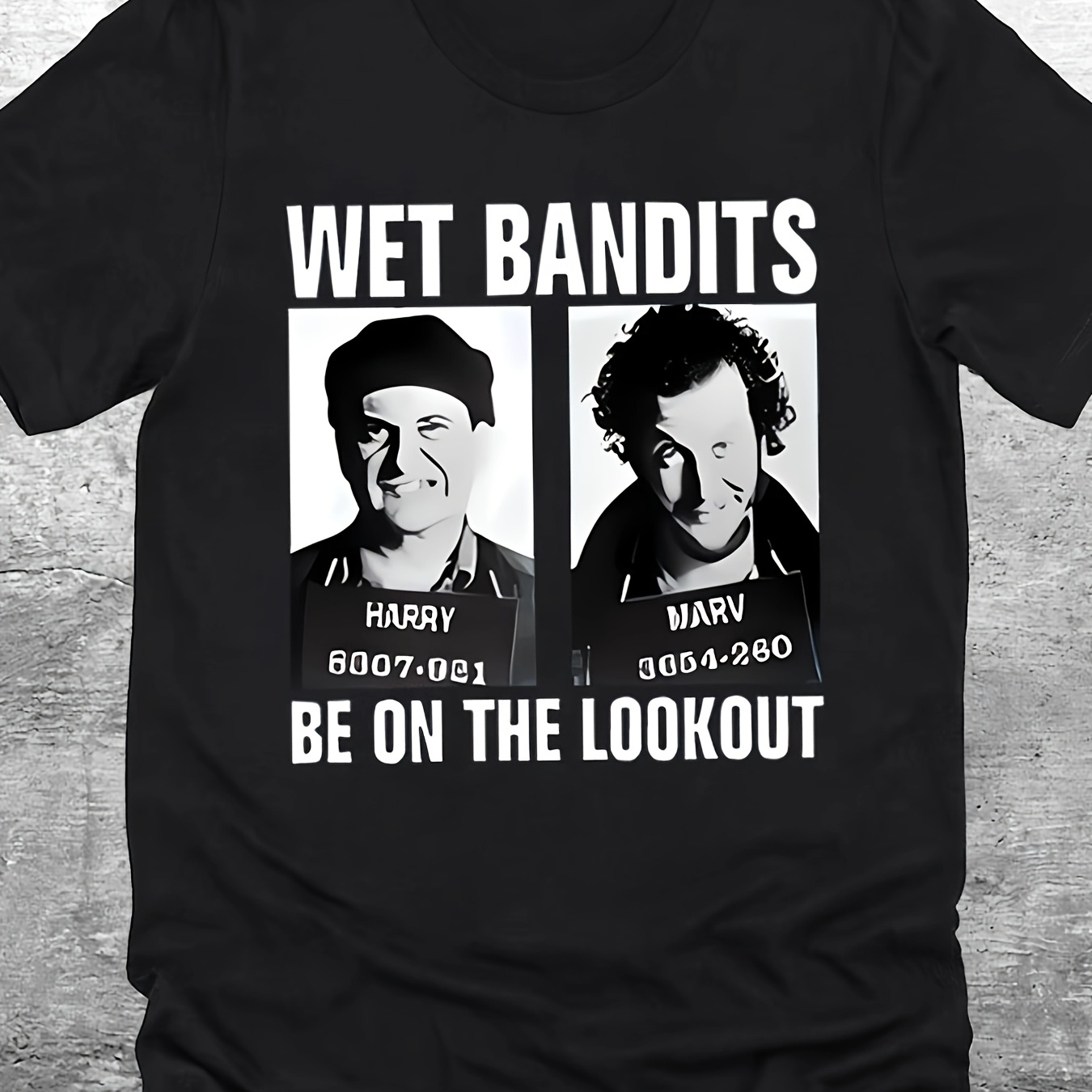 

des Wet Bandits de Home , avec un motif de lettres élégant, un haut décontracté à manches courtes et col rond, pour en été et , vêtements pour femmes.